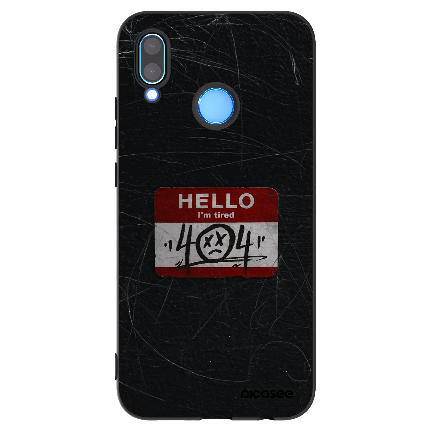 Picasee silikonový černý obal pro Huawei P20 Lite - HELLO 404
