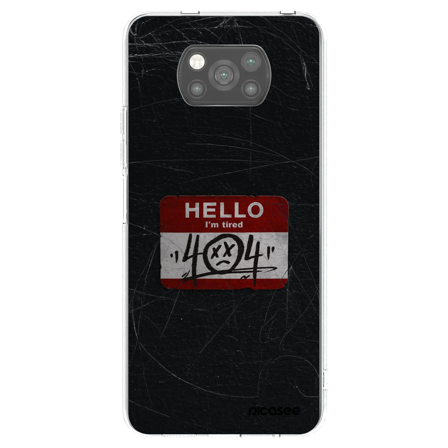 Picasee silikonový černý obal pro Xiaomi Poco X3 Pro - HELLO 404