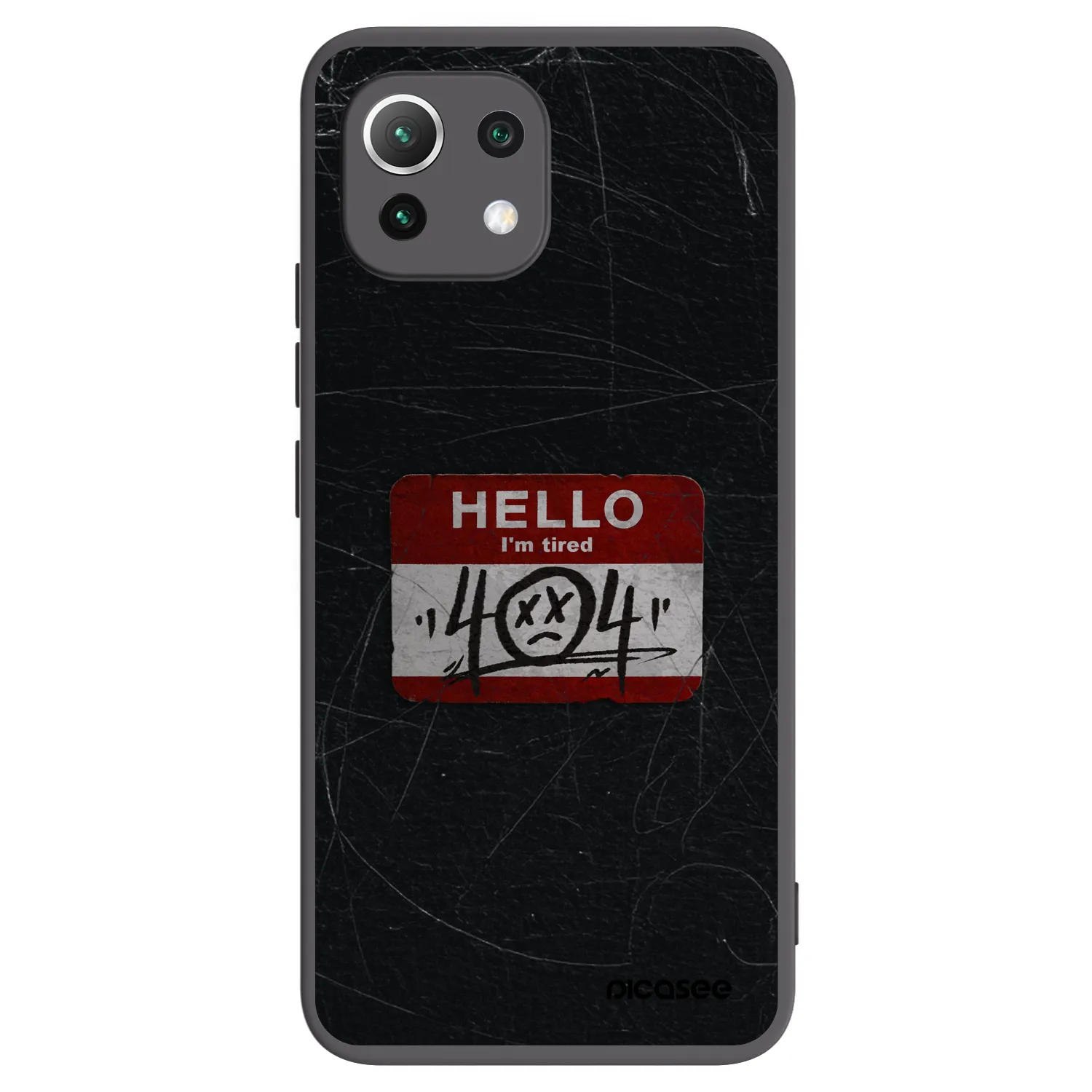 Picasee silikonový černý obal pro Xiaomi Mi 11 Lite - HELLO 404