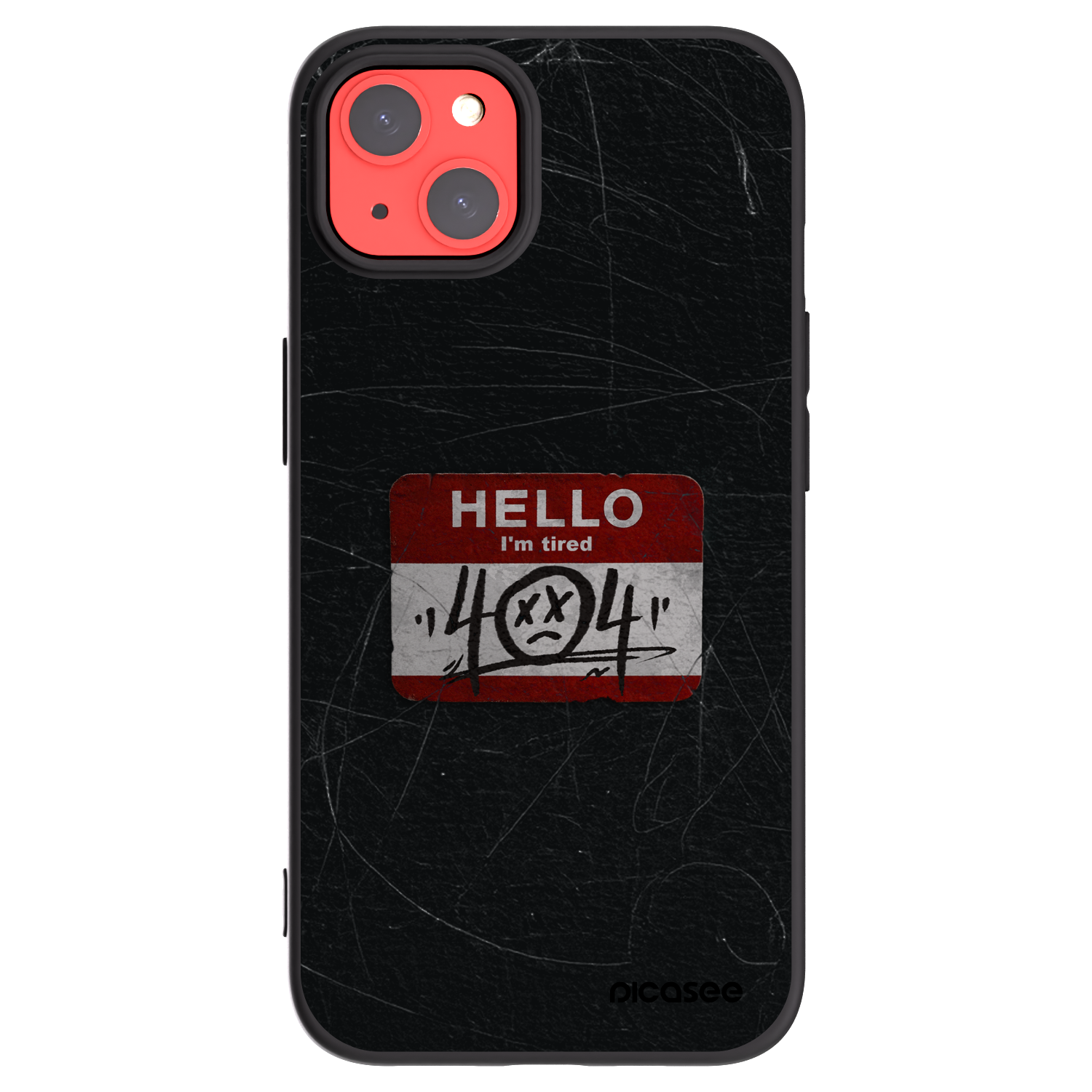 Picasee silikonový černý obal pro Apple iPhone 13 - HELLO 404