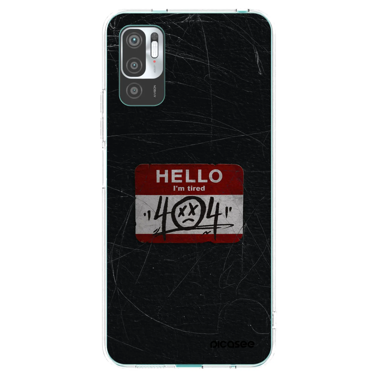 Picasee silikonový průhledný obal pro Xiaomi Redmi Note 10 5G - HELLO 404