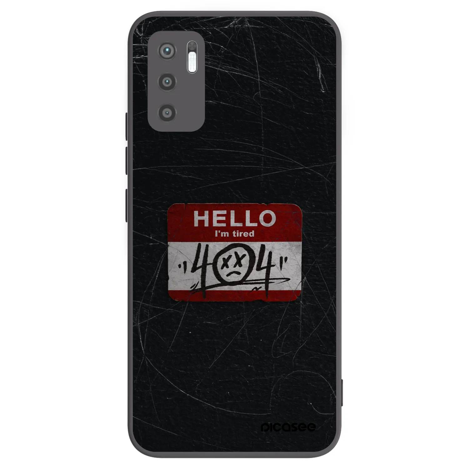 Picasee silikonový černý obal pro Xiaomi Redmi Note 10 5G - HELLO 404