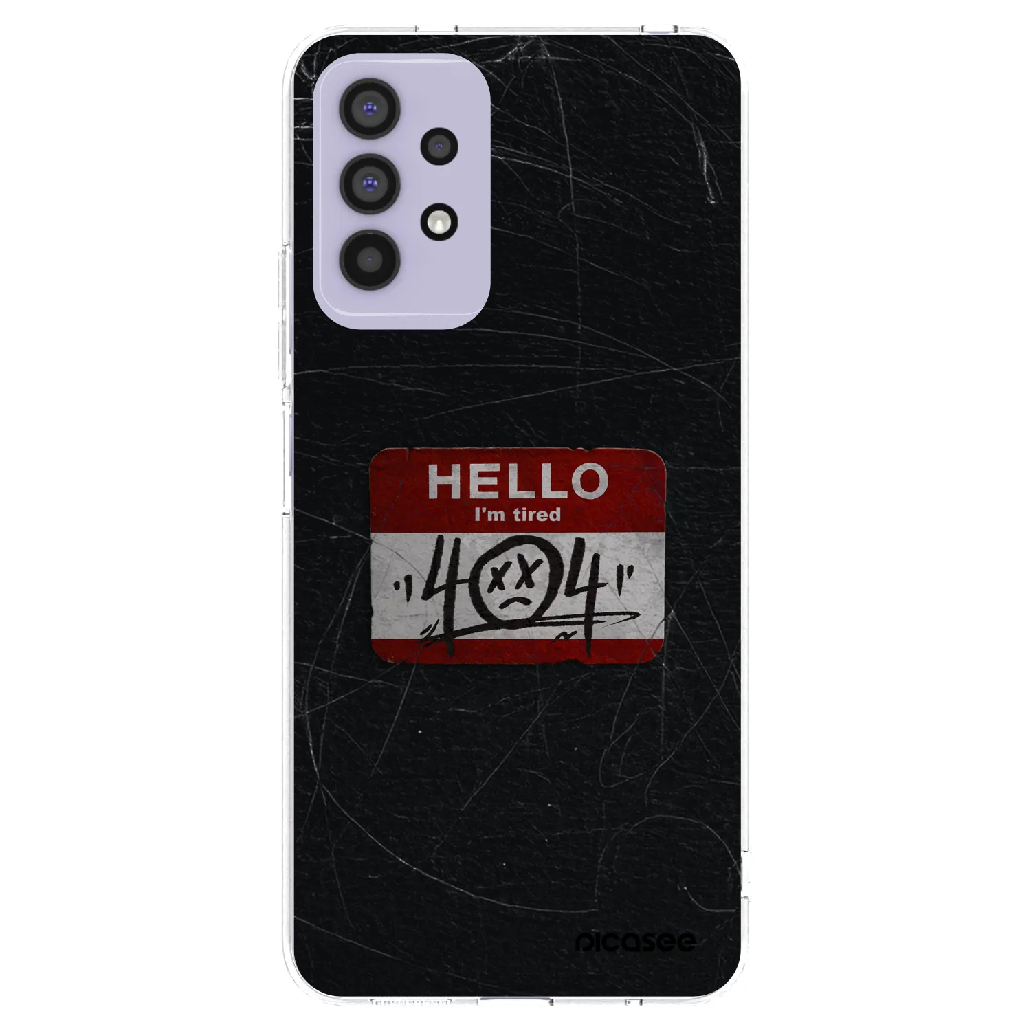 Picasee silikonový průhledný obal pro Samsung Galaxy A32 4G SM-A325F - HELLO 404