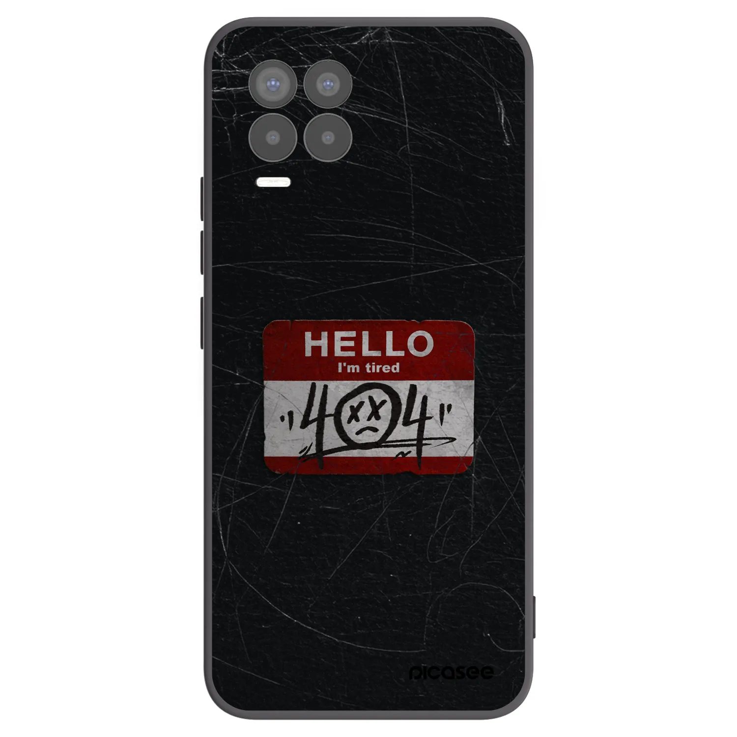 Picasee silikonový černý obal pro Realme 8 Pro - HELLO 404