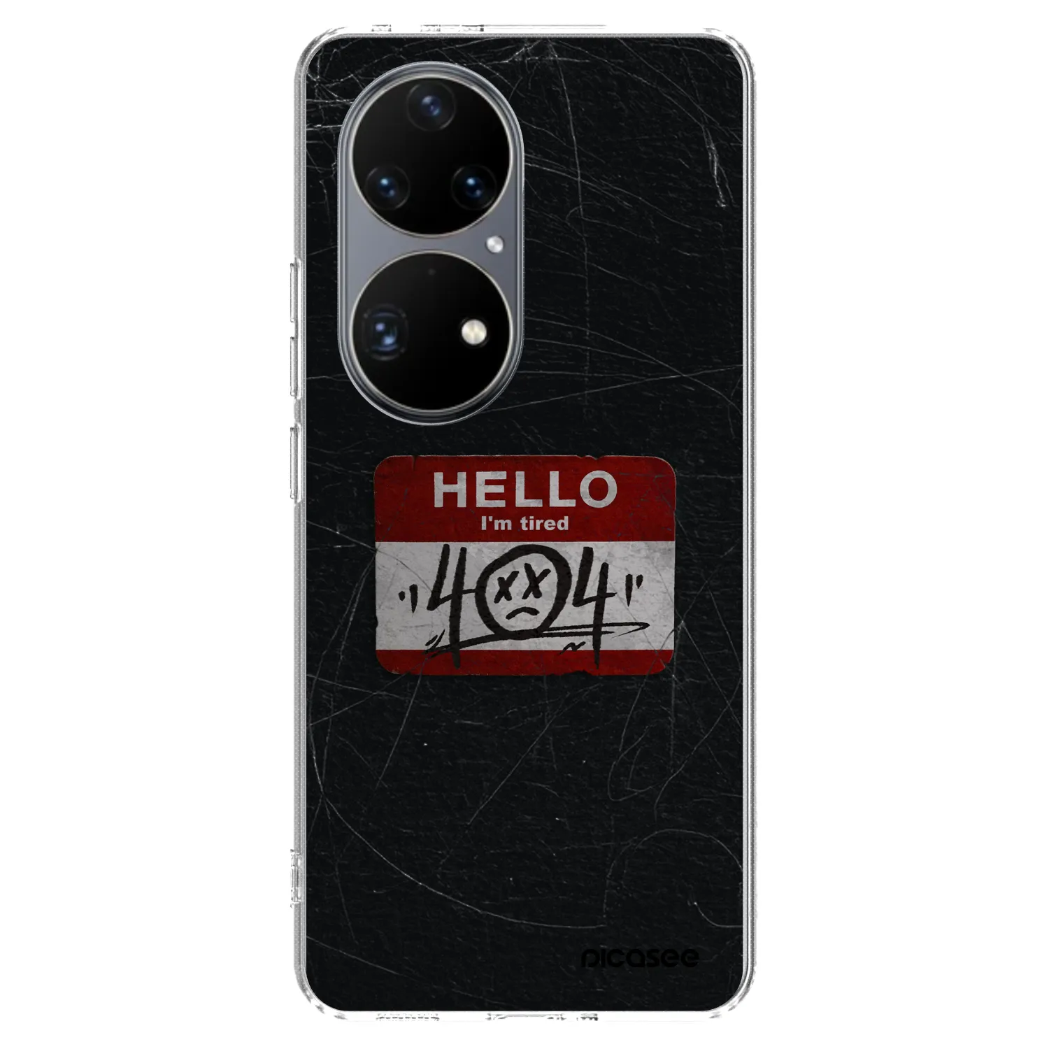 Picasee silikonový průhledný obal pro Huawei P50 - HELLO 404