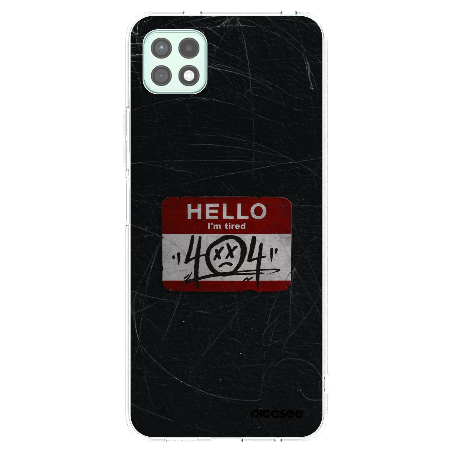 Picasee silikonový průhledný obal pro Samsung Galaxy A22 A226B 5G - HELLO 404