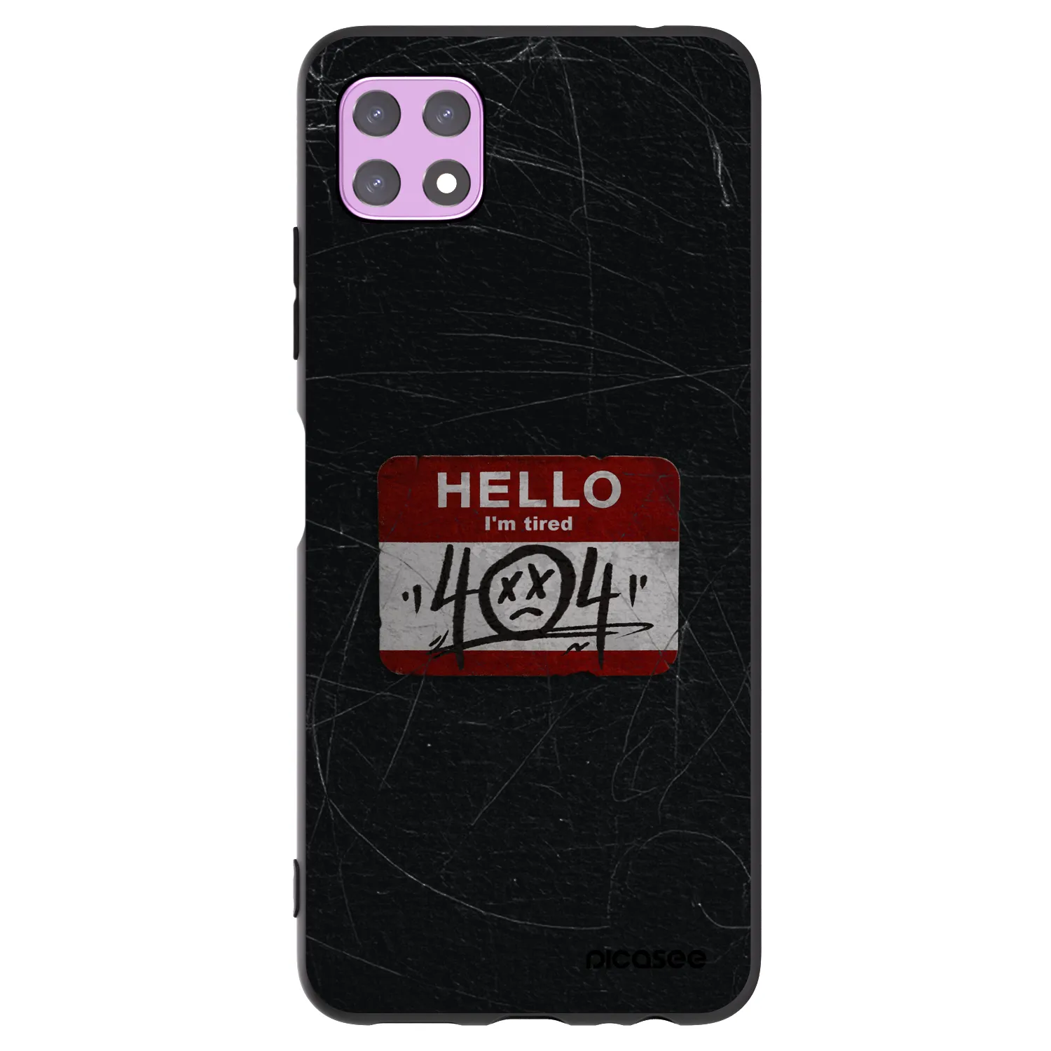 Picasee silikonový černý obal pro Samsung Galaxy A22 A226B 5G - HELLO 404