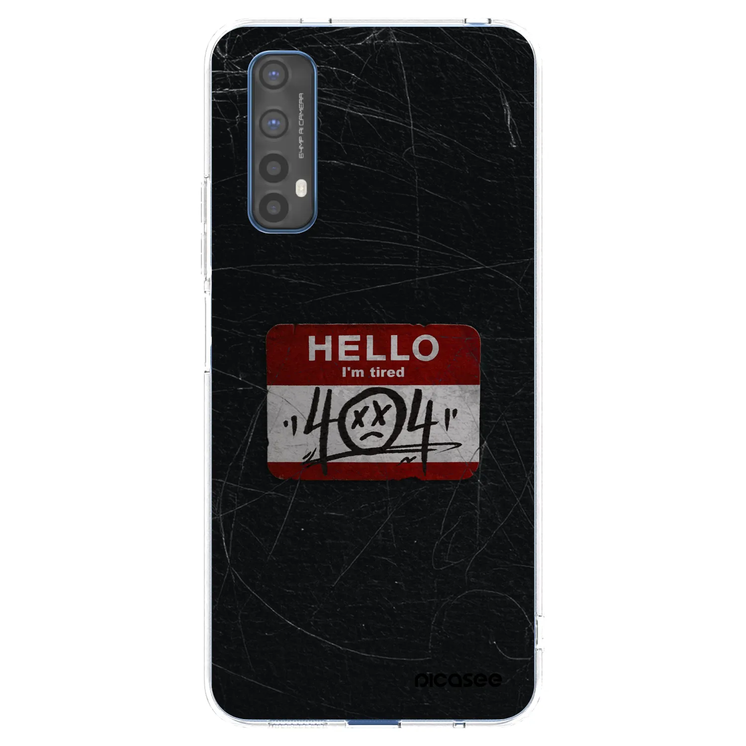 Picasee silikonový průhledný obal pro Realme 7 - HELLO 404
