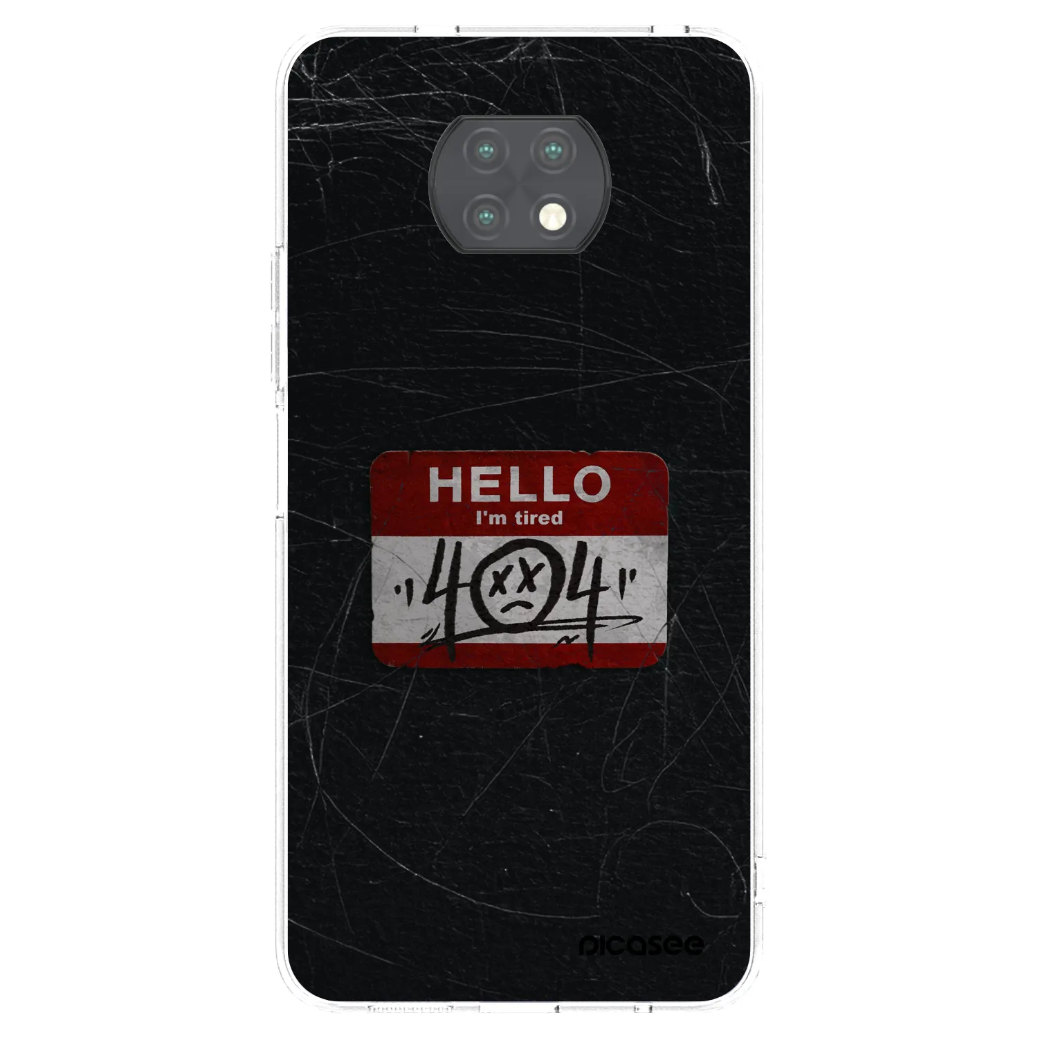 Picasee silikonový průhledný obal pro Xiaomi Redmi Note 9T - HELLO 404