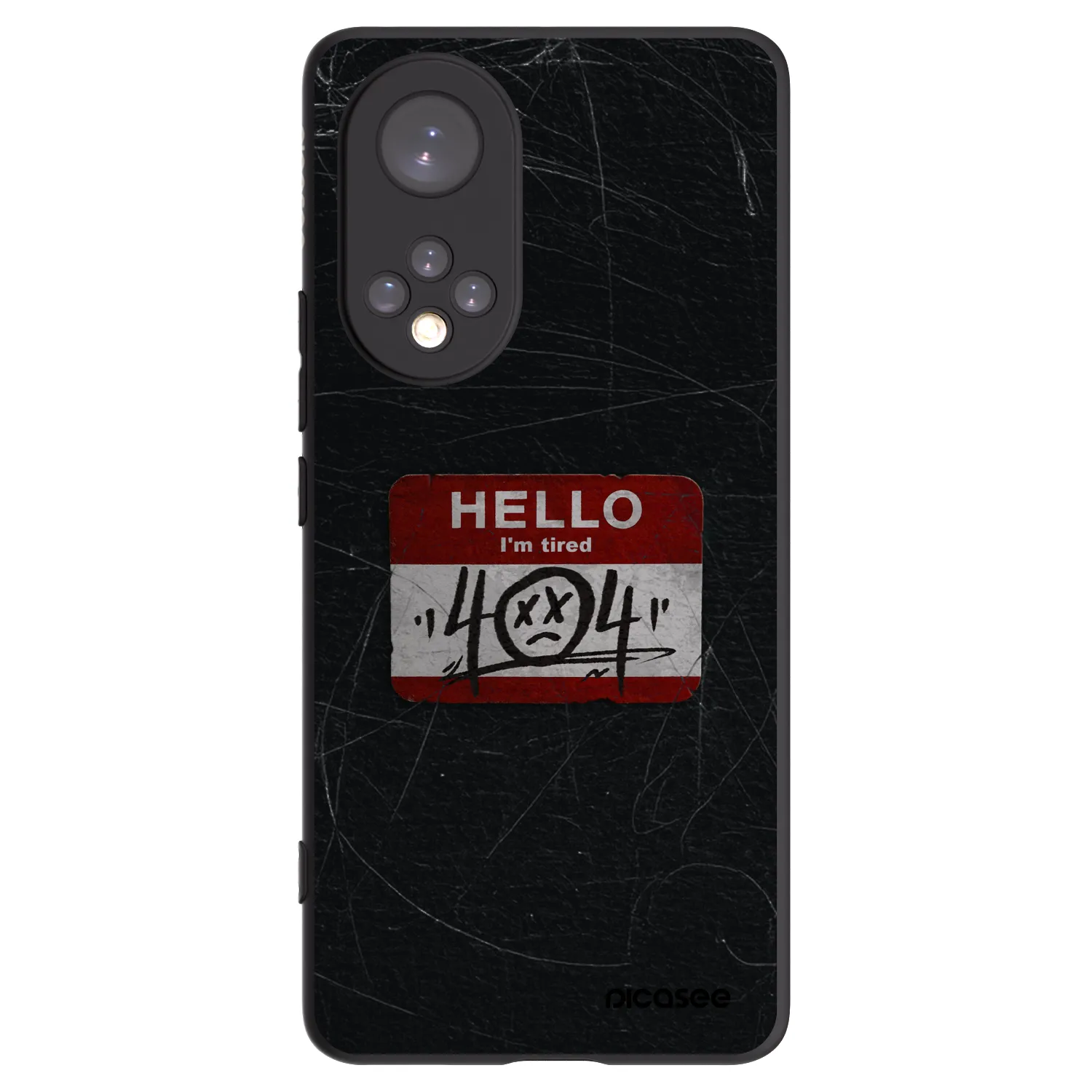 Picasee silikonový černý obal pro Honor 50 5G - HELLO 404