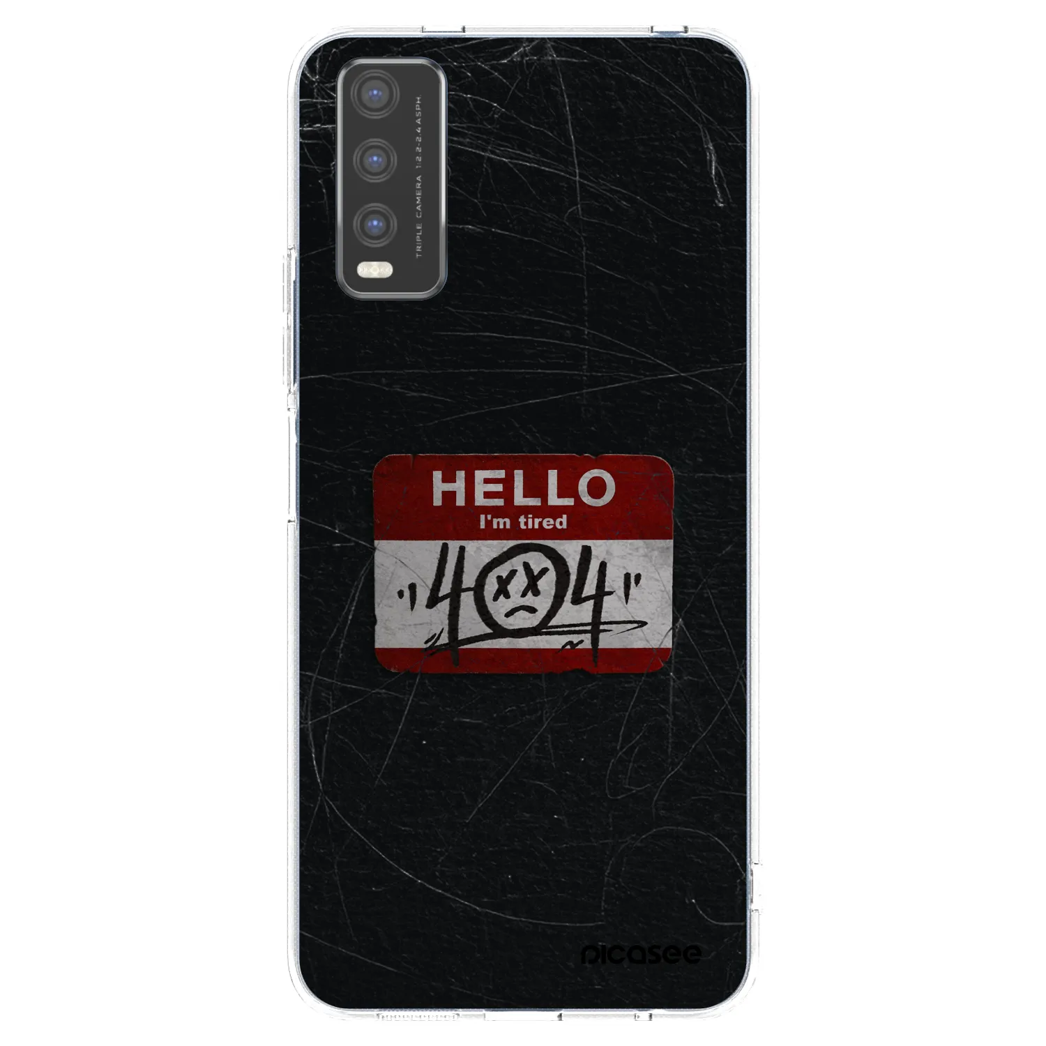 Picasee silikonový průhledný obal pro Vivo Y20s - HELLO 404