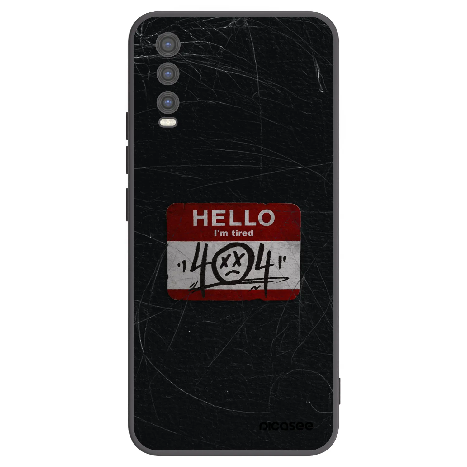 Picasee silikonový černý obal pro Vivo Y20s - HELLO 404