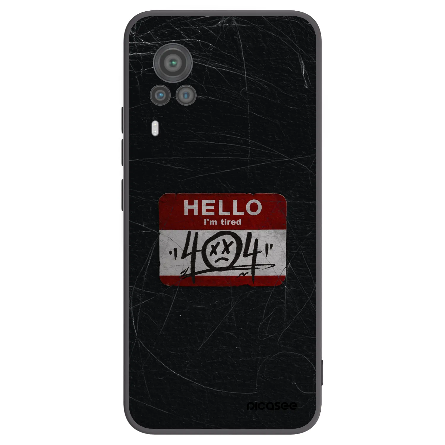 Picasee silikonový černý obal pro Vivo X60 Pro 5G - HELLO 404