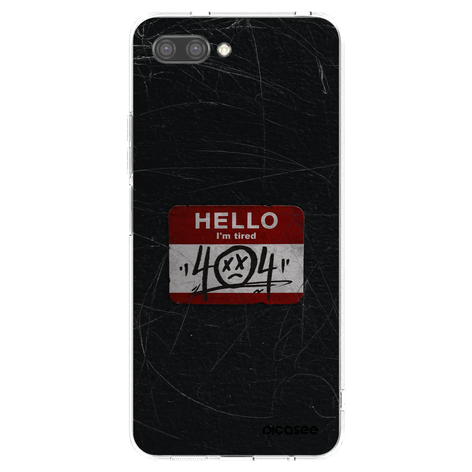 Picasee silikonový průhledný obal pro Honor 10 - HELLO 404