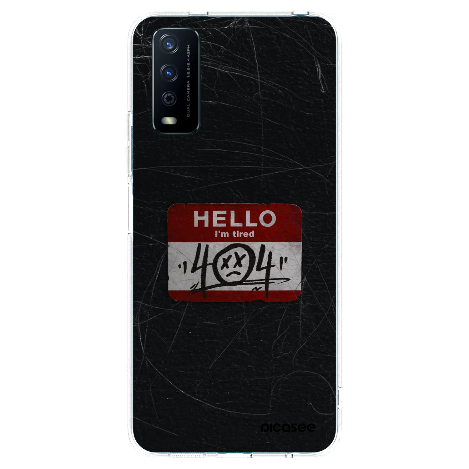 Picasee silikonový průhledný obal pro Vivo Y11s - HELLO 404