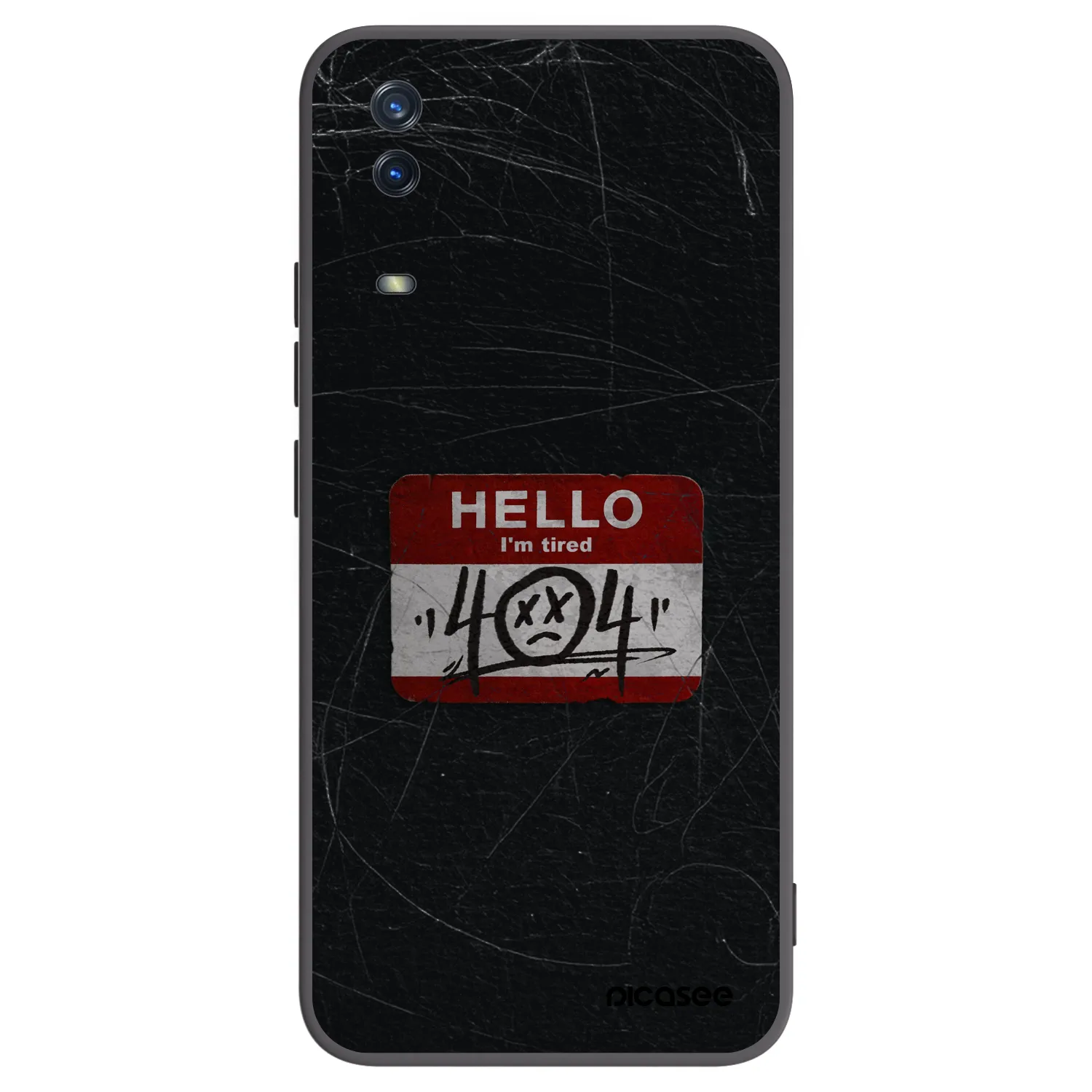 Picasee silikonový černý obal pro Vivo Y11s - HELLO 404