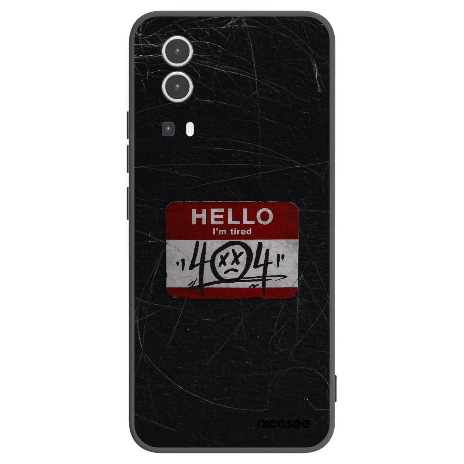 Picasee silikonový černý obal pro Vivo Y72 5G - HELLO 404