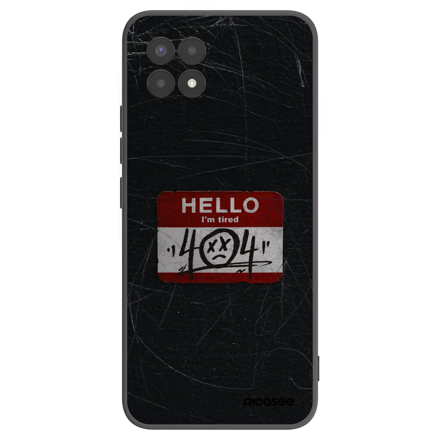 Picasee silikonový černý obal pro Realme 8i - HELLO 404