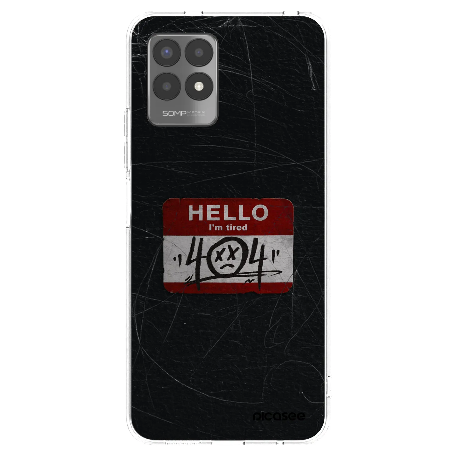 Picasee silikonový průhledný obal pro Realme 8i - HELLO 404