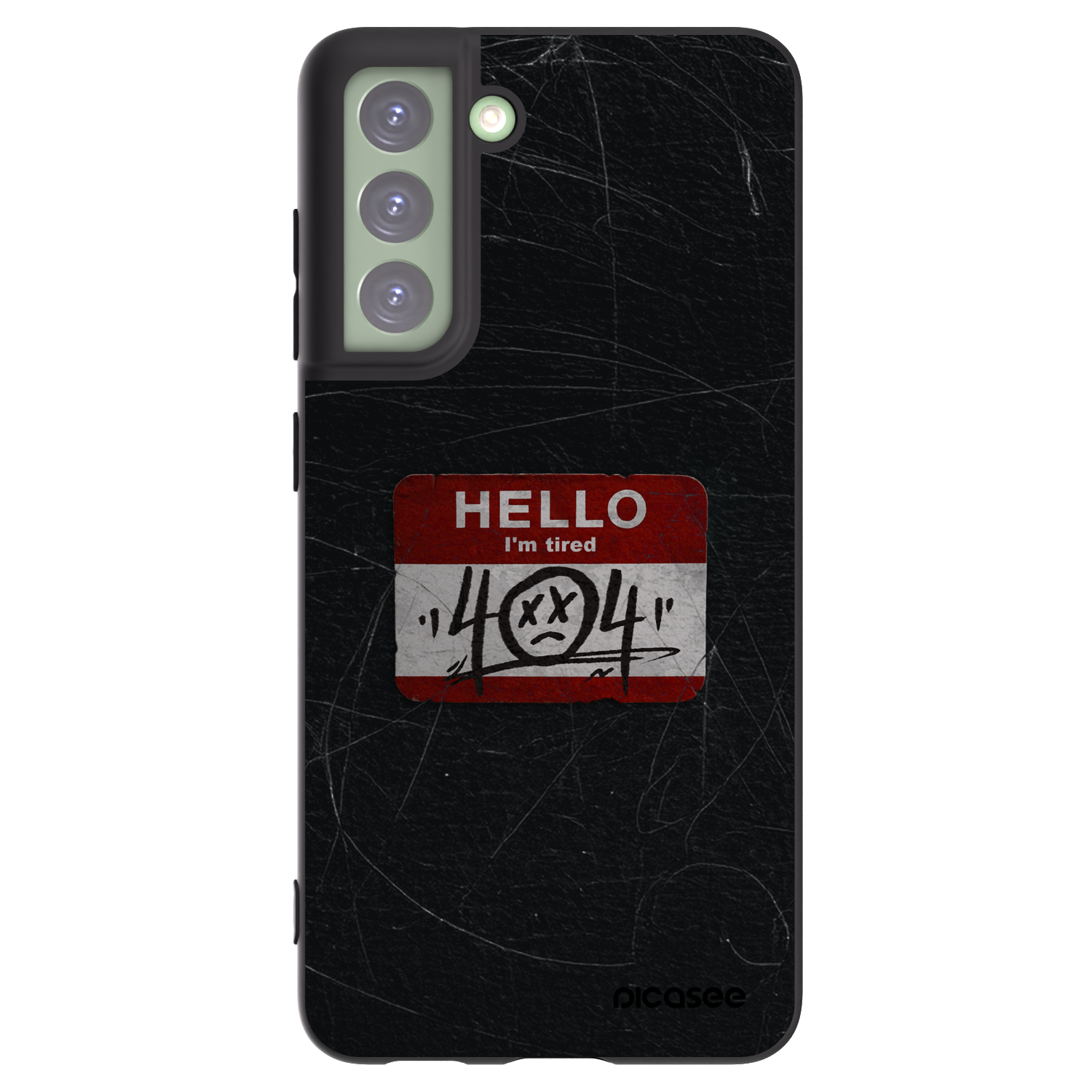 Picasee silikonový černý obal pro Samsung Galaxy S21 FE 5G - HELLO 404