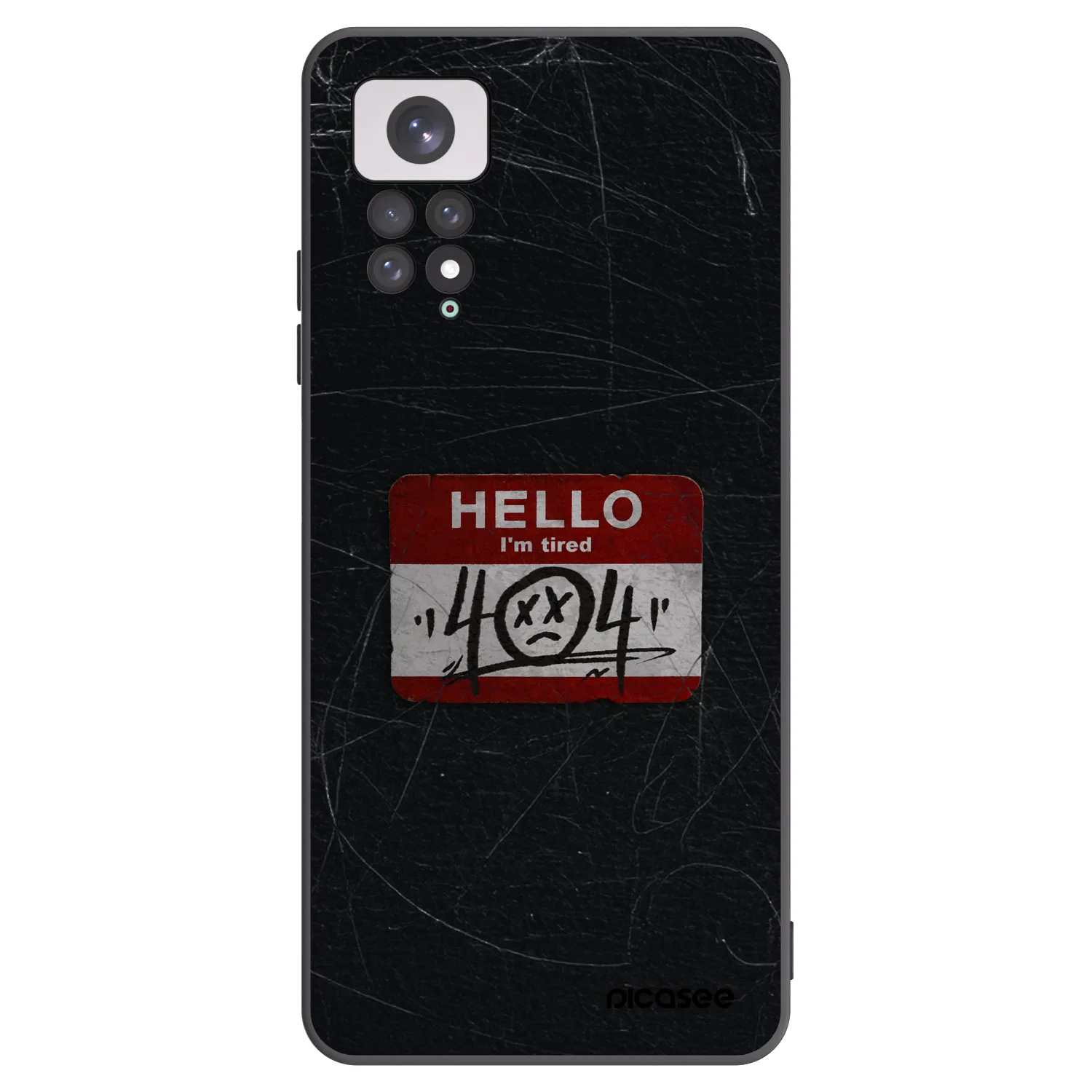 Picasee silikonový černý obal pro Xiaomi Redmi Note 11 - HELLO 404