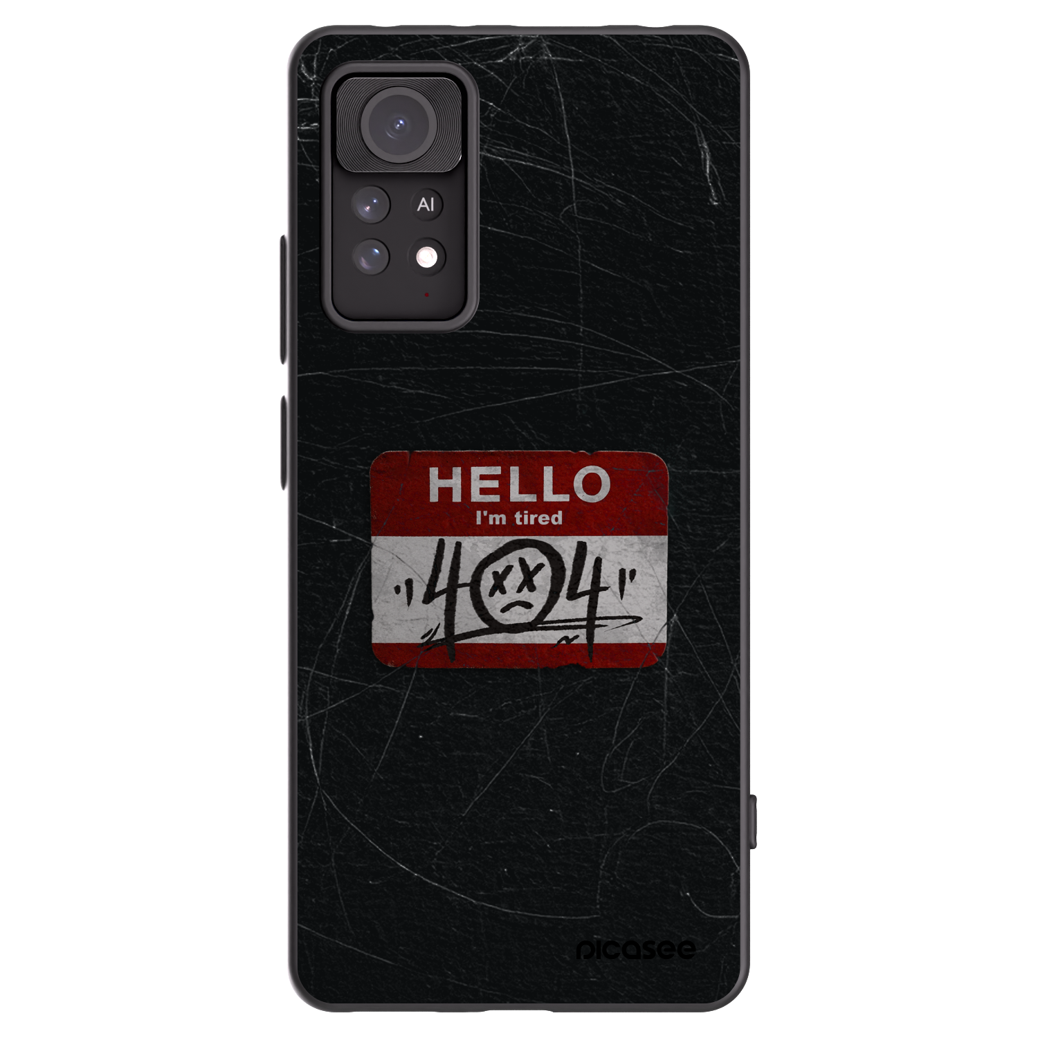 Picasee silikonový černý obal pro Xiaomi Redmi Note 11 Pro - HELLO 404