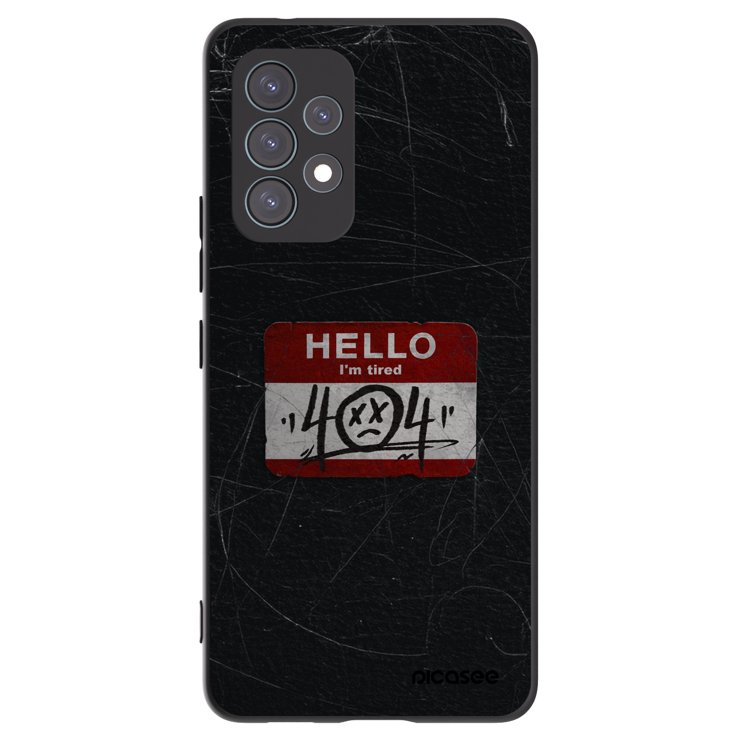 Picasee silikonový černý obal pro Samsung Galaxy A53 5G A536 - HELLO 404