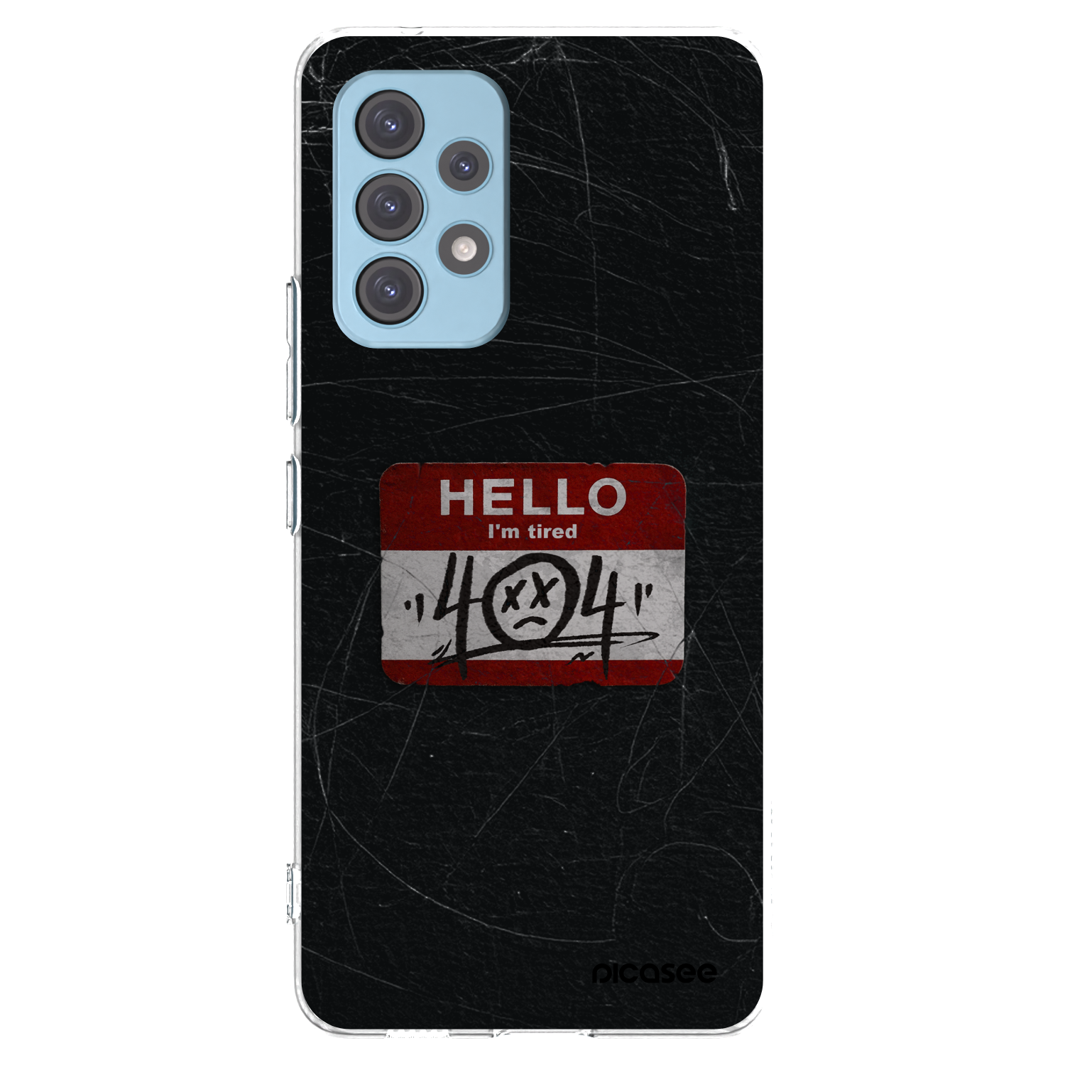 Picasee silikonový průhledný obal pro Samsung Galaxy A53 5G A536 - HELLO 404