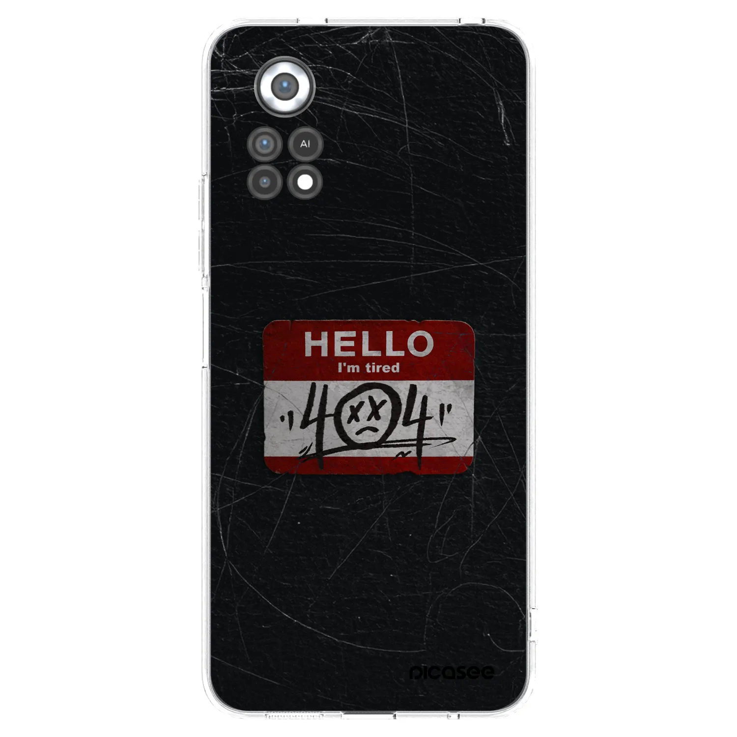 Picasee silikonový průhledný obal pro Xiaomi Poco X4 Pro 5G - HELLO 404