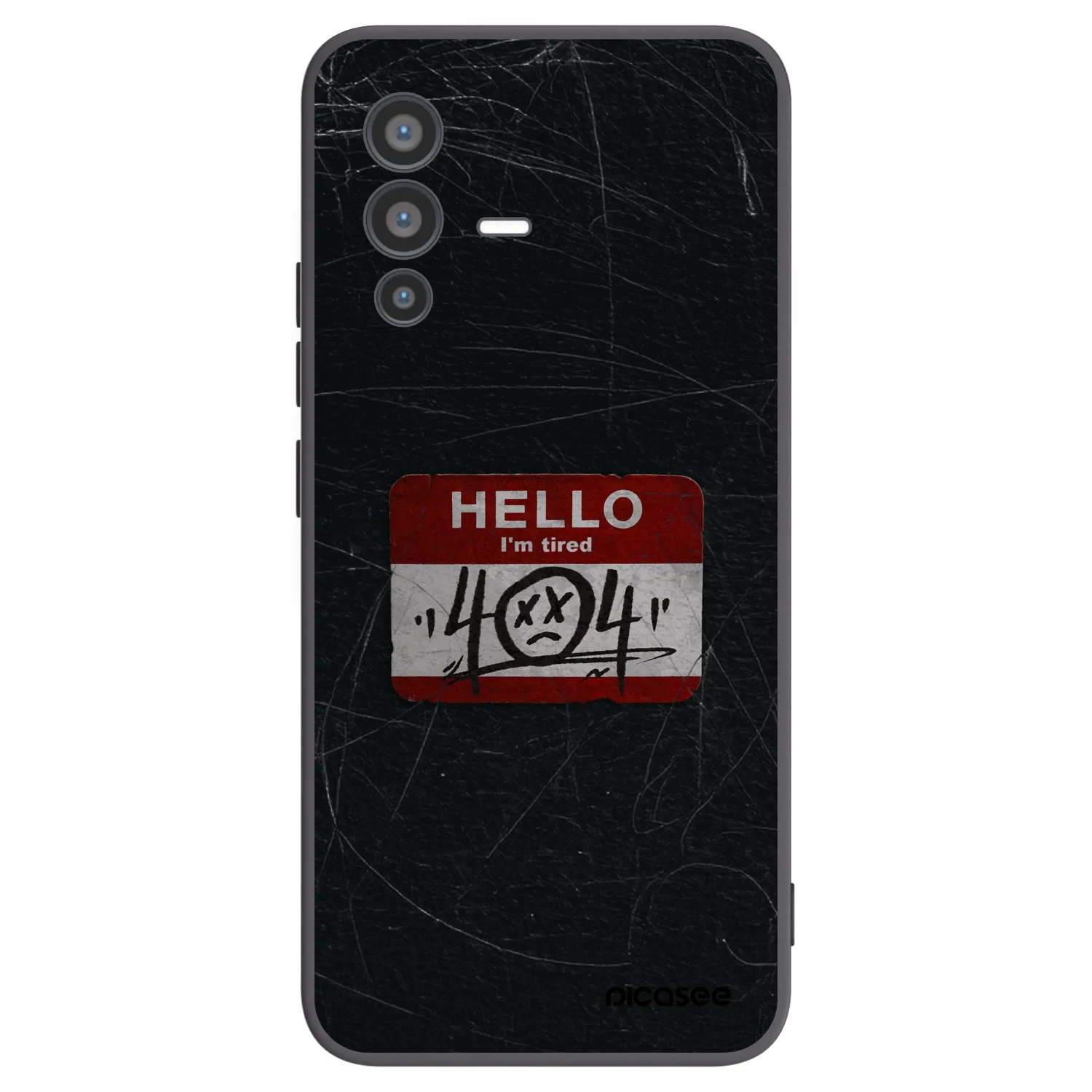 Picasee silikonový černý obal pro Vivo V23 5G - HELLO 404