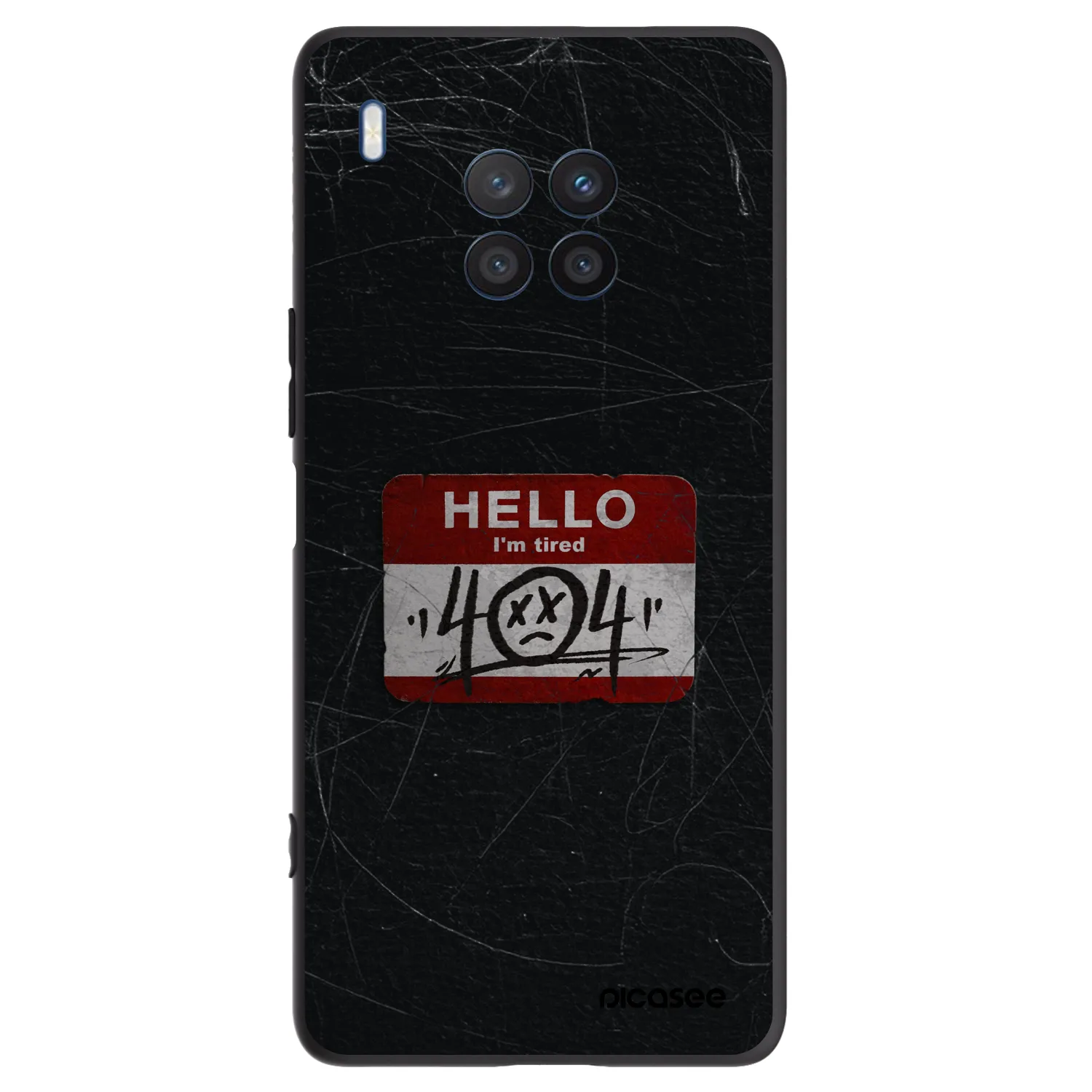 Picasee silikonový černý obal pro Honor 50 Lite - HELLO 404