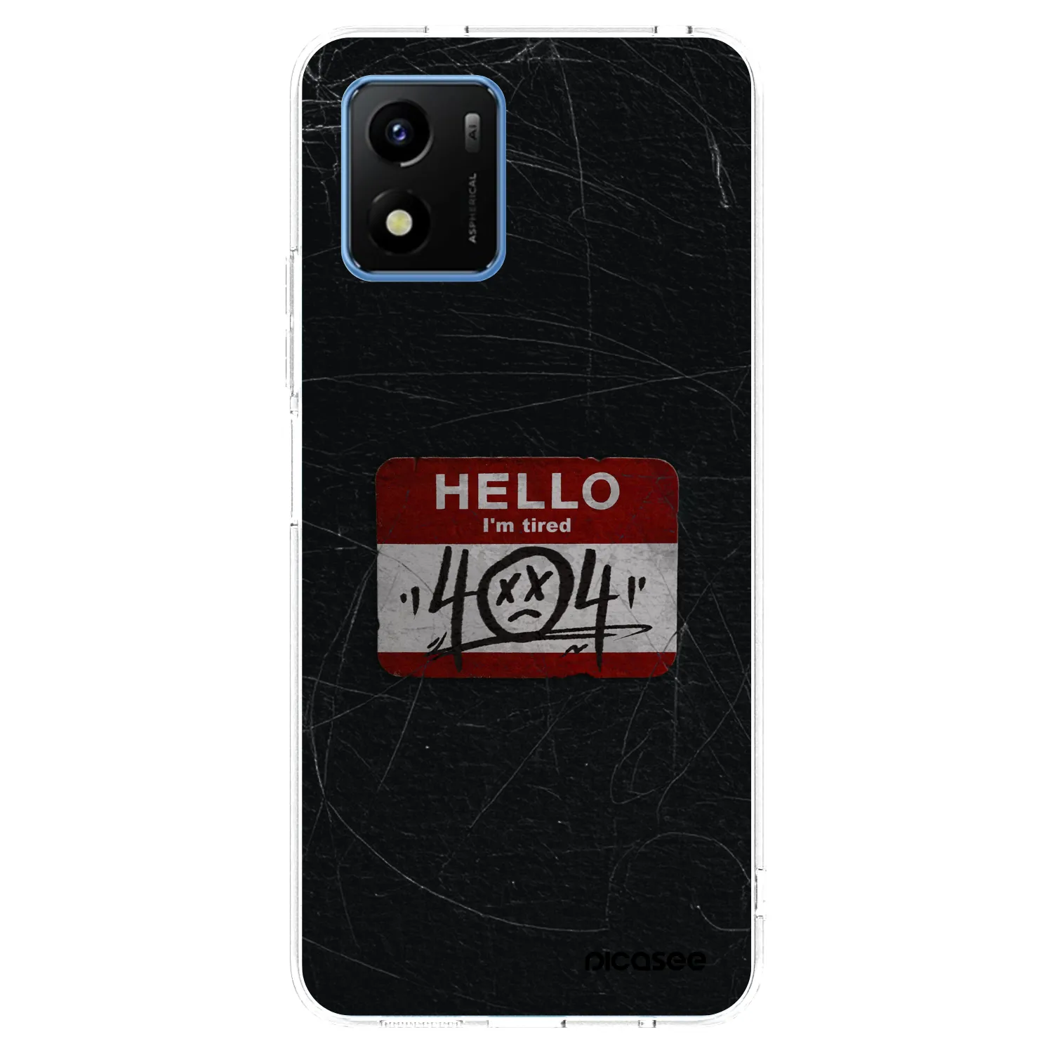 Picasee silikonový průhledný obal pro Vivo Y01 - HELLO 404
