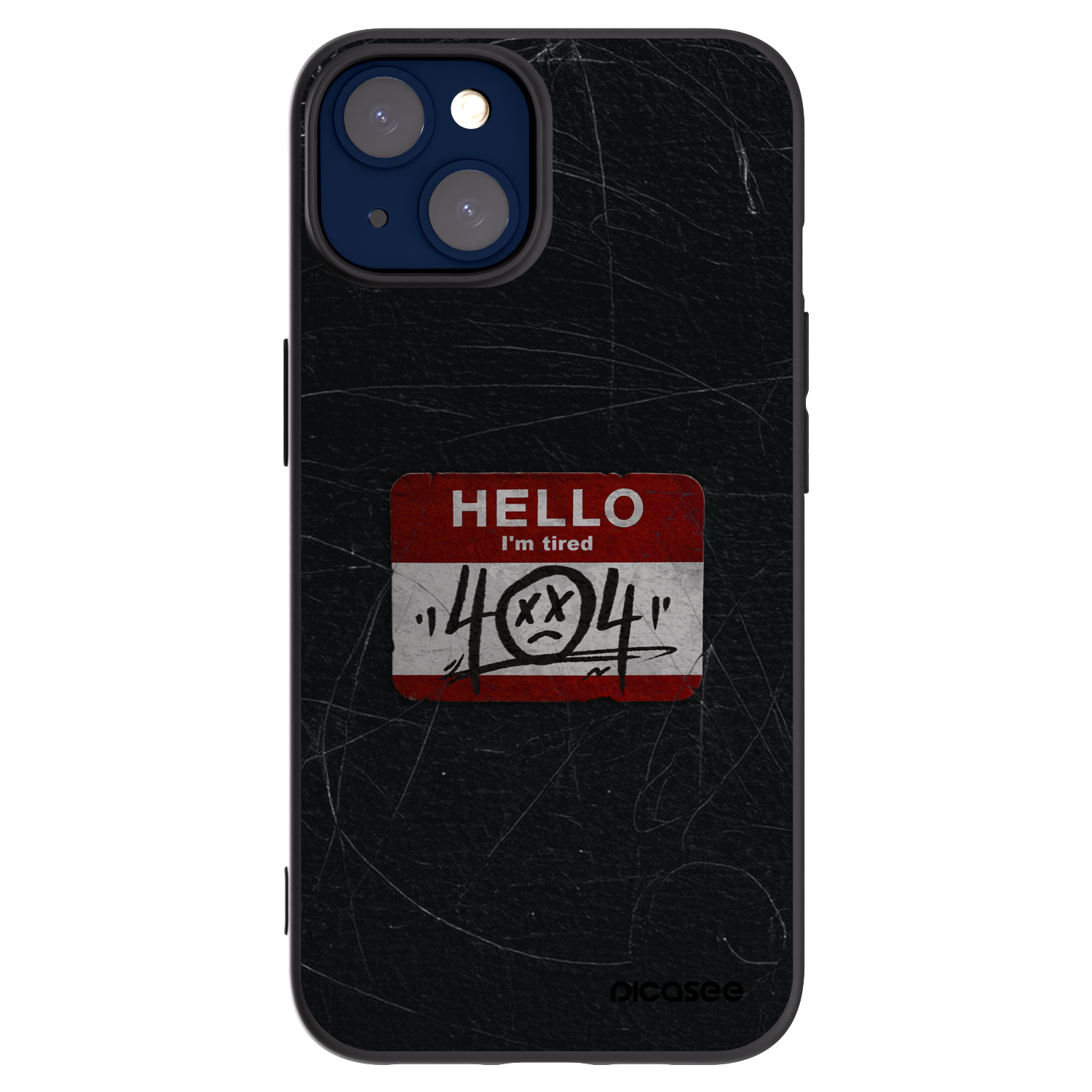 Picasee silikonový černý obal pro Apple iPhone 14 - HELLO 404