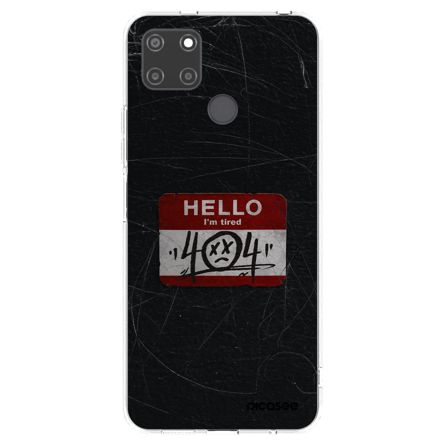 Picasee silikonový průhledný obal pro Realme C21Y - HELLO 404
