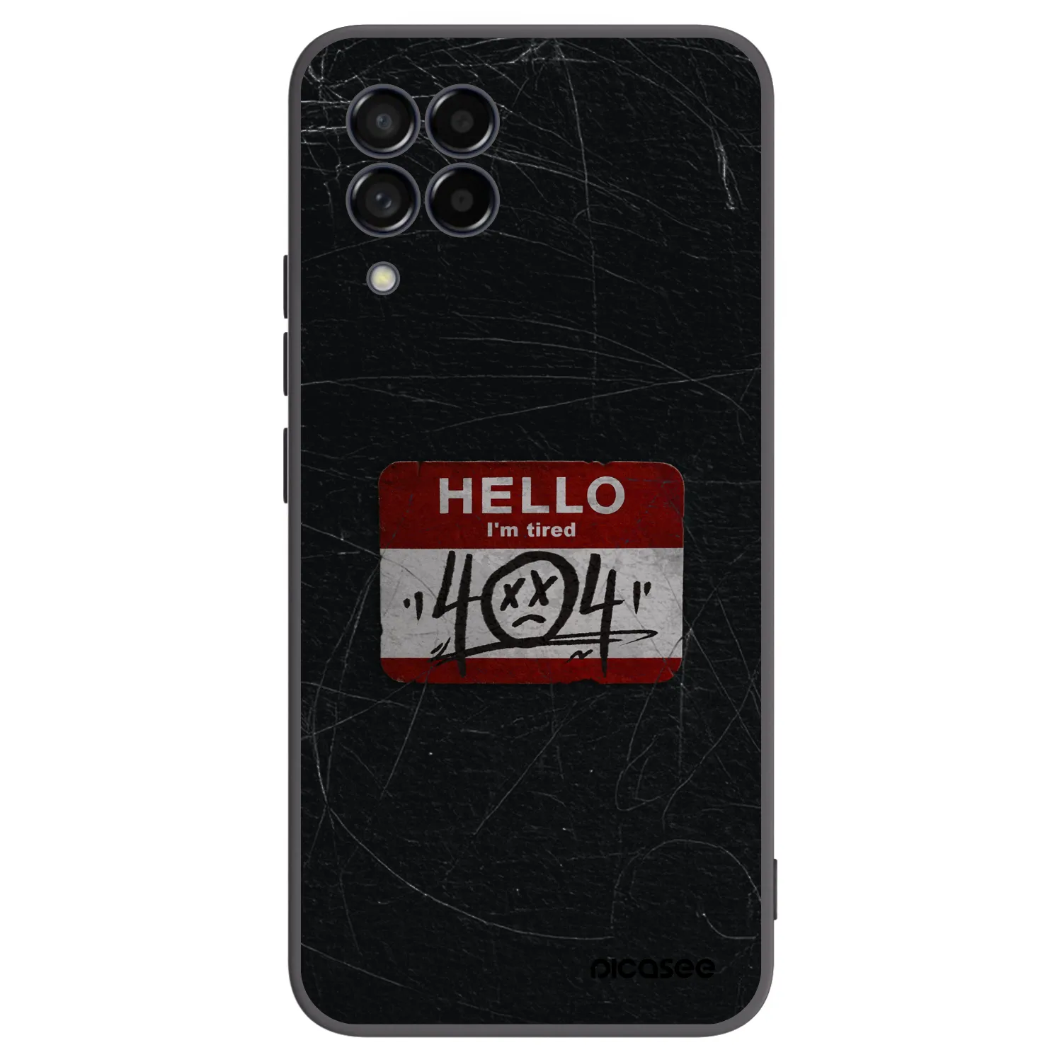 Picasee silikonový černý obal pro Samsung Galaxy M53 5G - HELLO 404