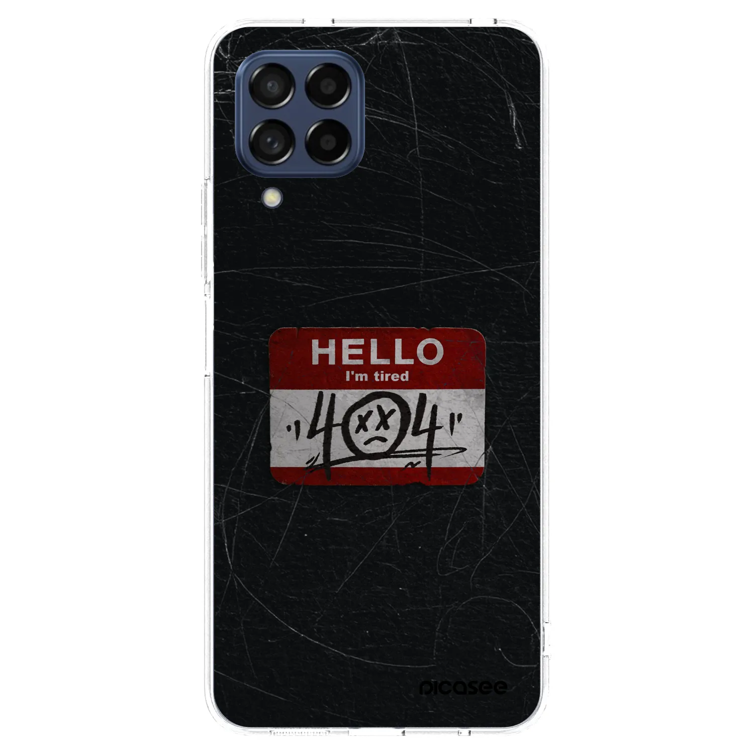 Picasee silikonový průhledný obal pro Samsung Galaxy M53 5G - HELLO 404