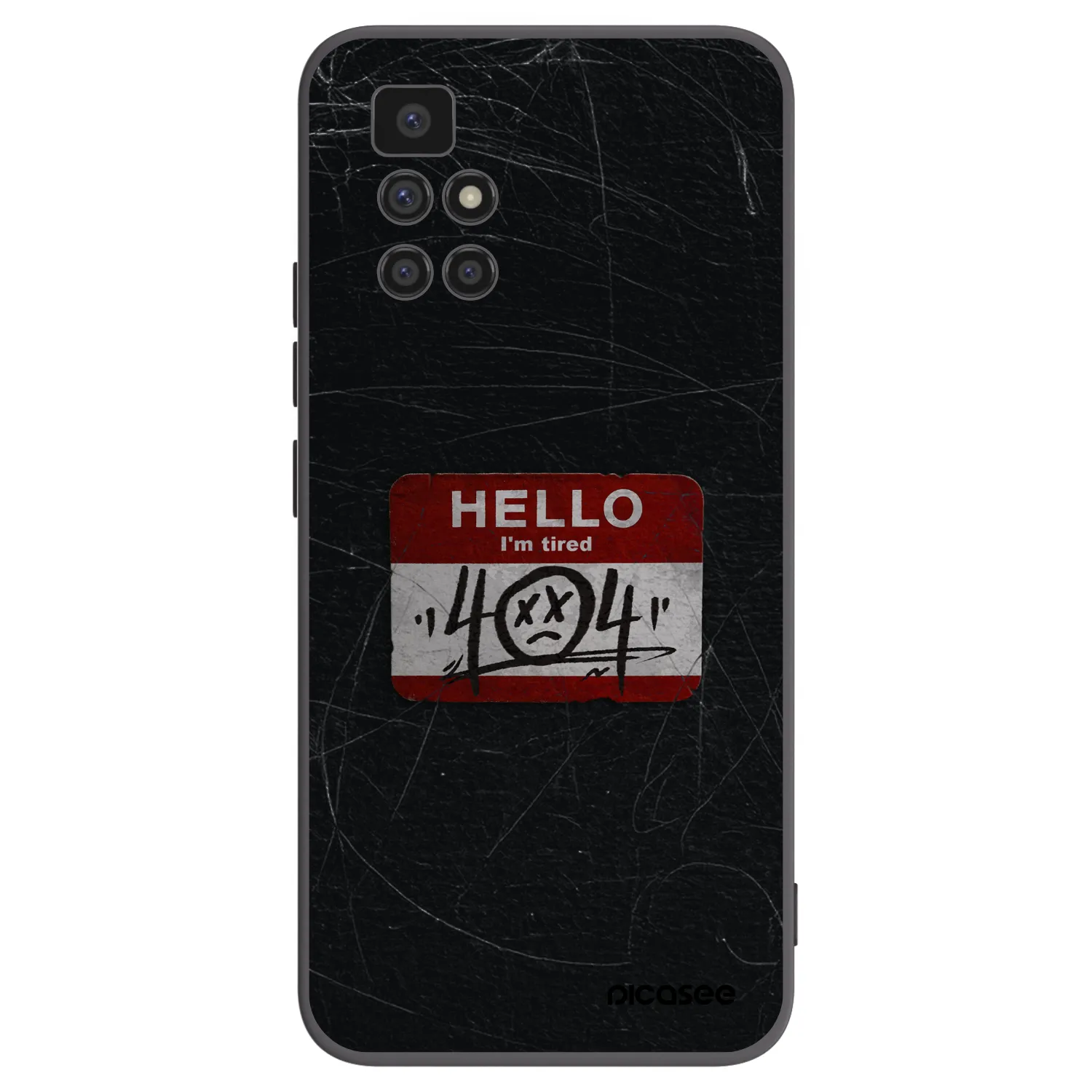 Picasee silikonový černý obal pro Xiaomi Redmi 10 (2022) - HELLO 404
