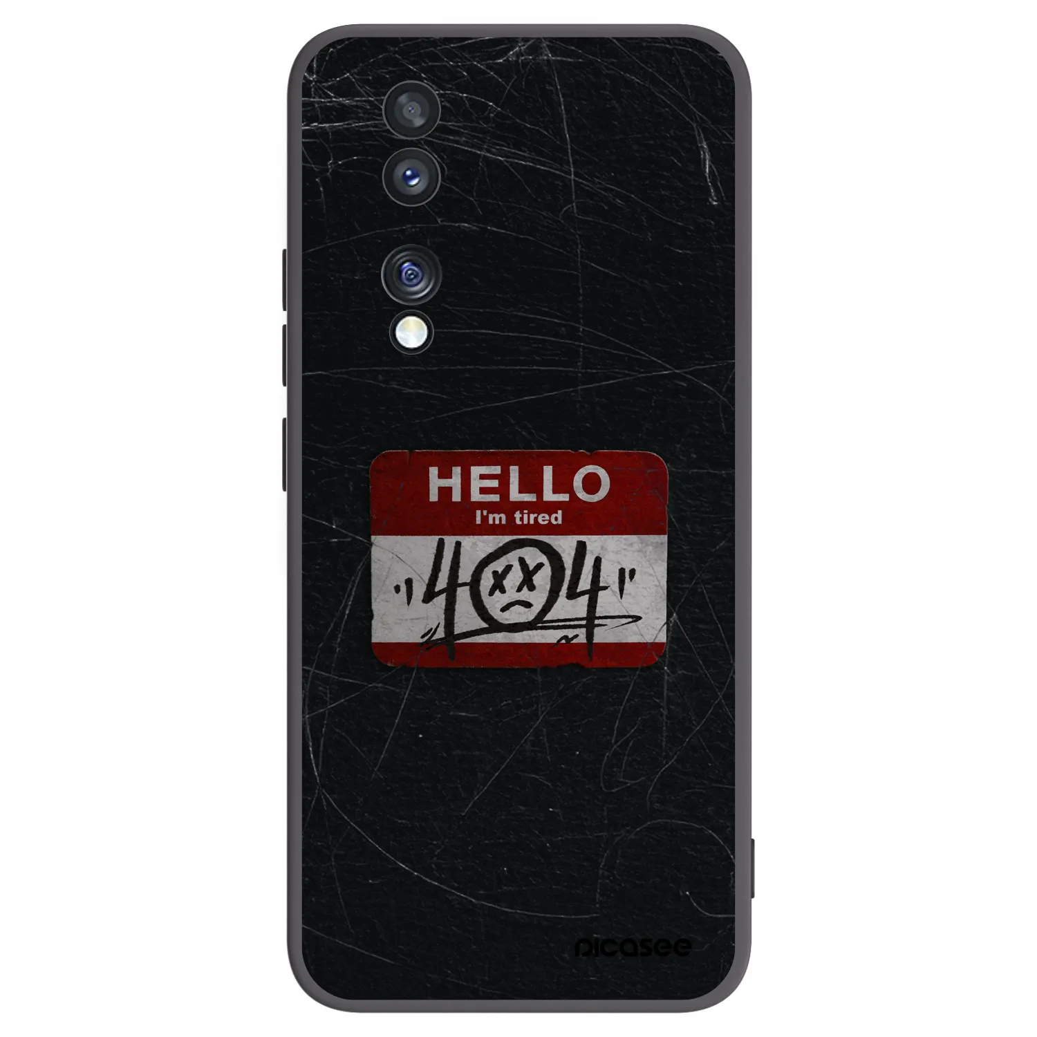 Picasee silikonový černý obal pro Honor 70 - HELLO 404