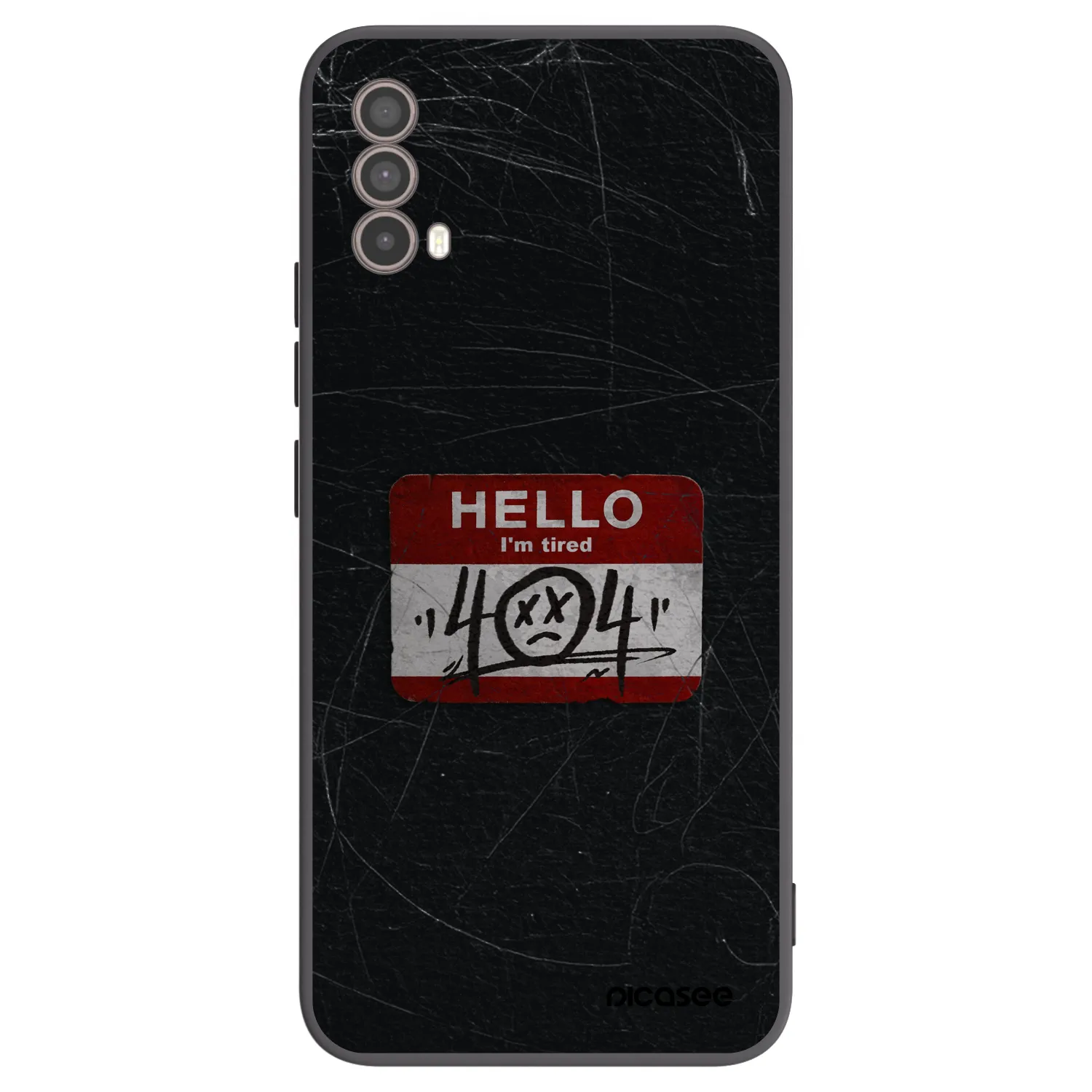 Picasee silikonový černý obal pro Motorola Moto E40 - HELLO 404
