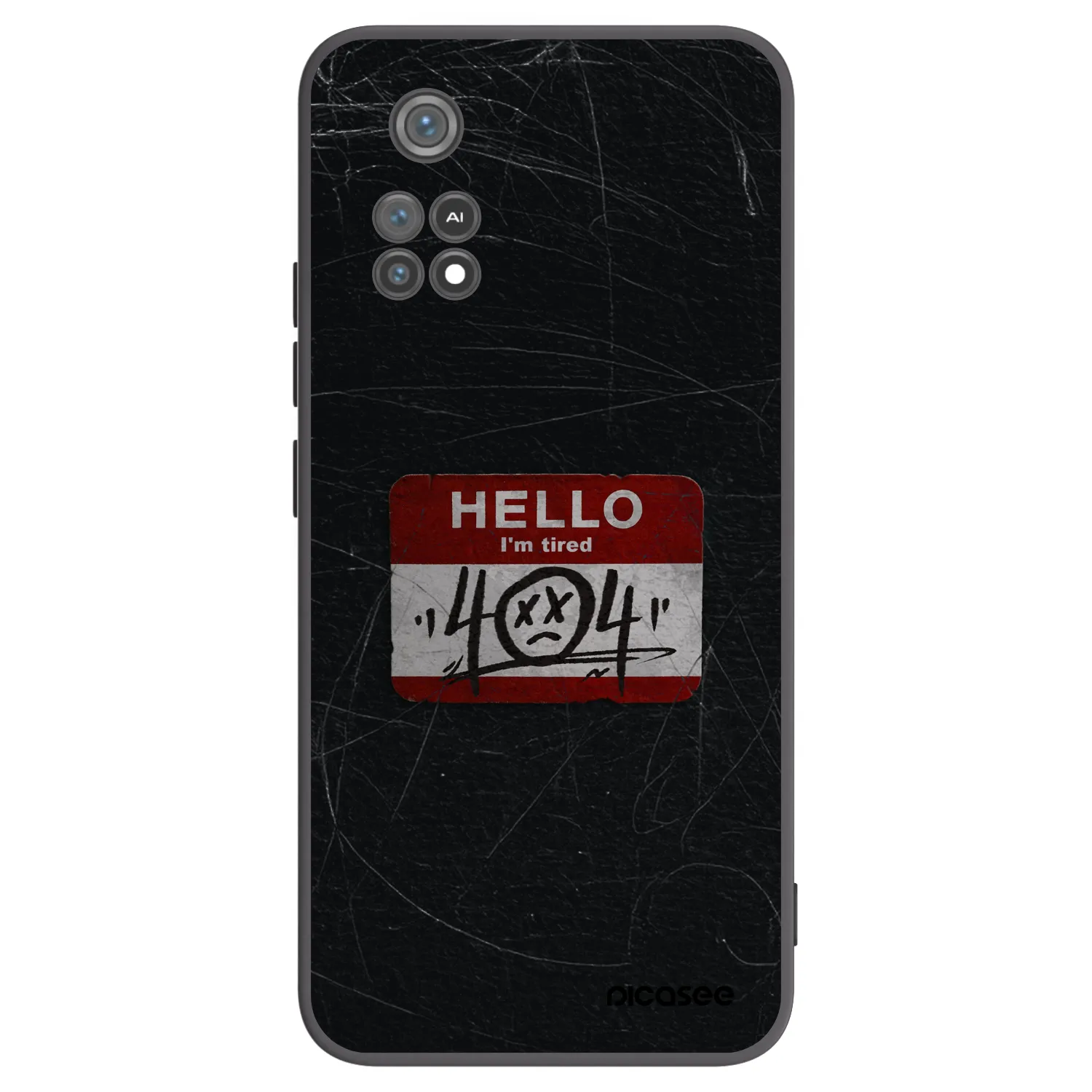 Picasee silikonový černý obal pro Xiaomi Poco M4 Pro - HELLO 404