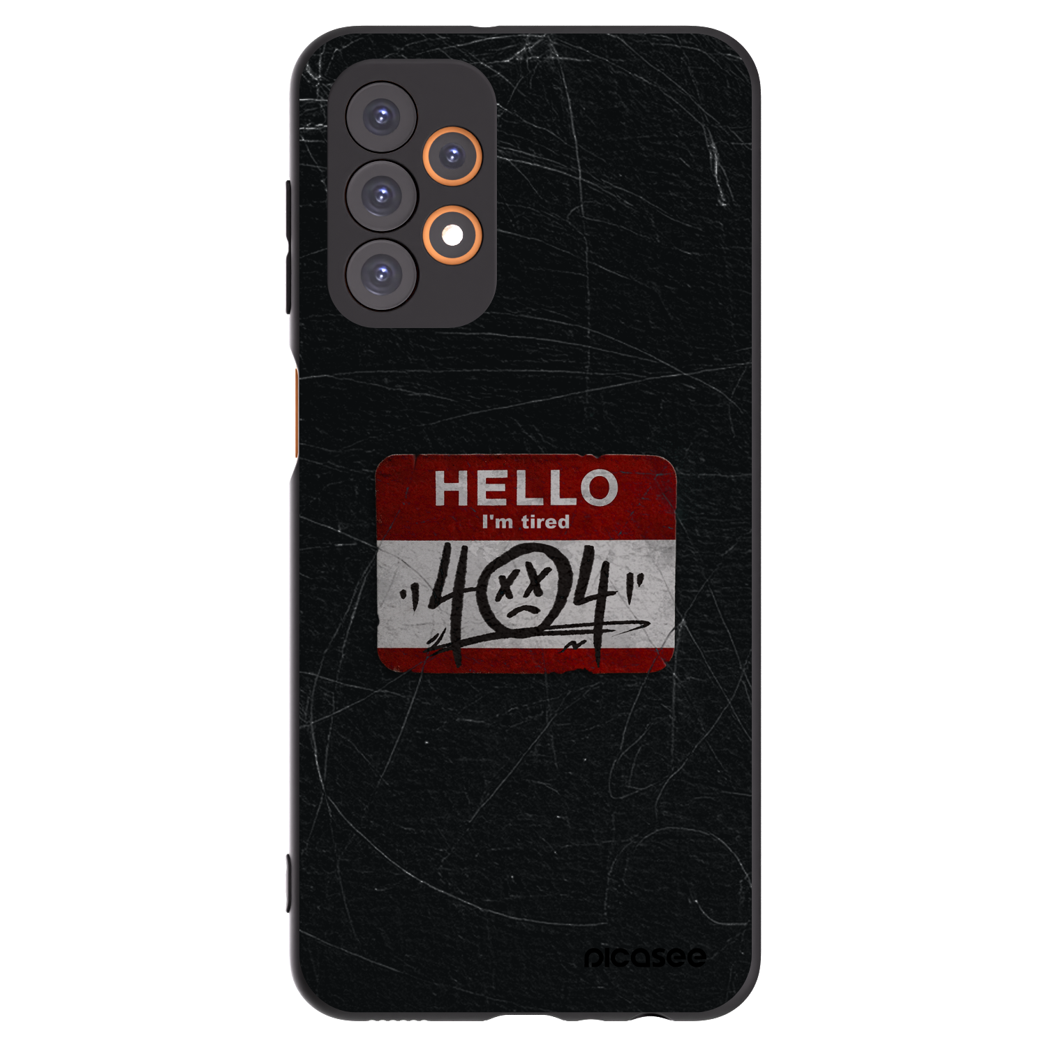 Picasee silikonový černý obal pro Samsung Galaxy A23 A236B 5G - HELLO 404