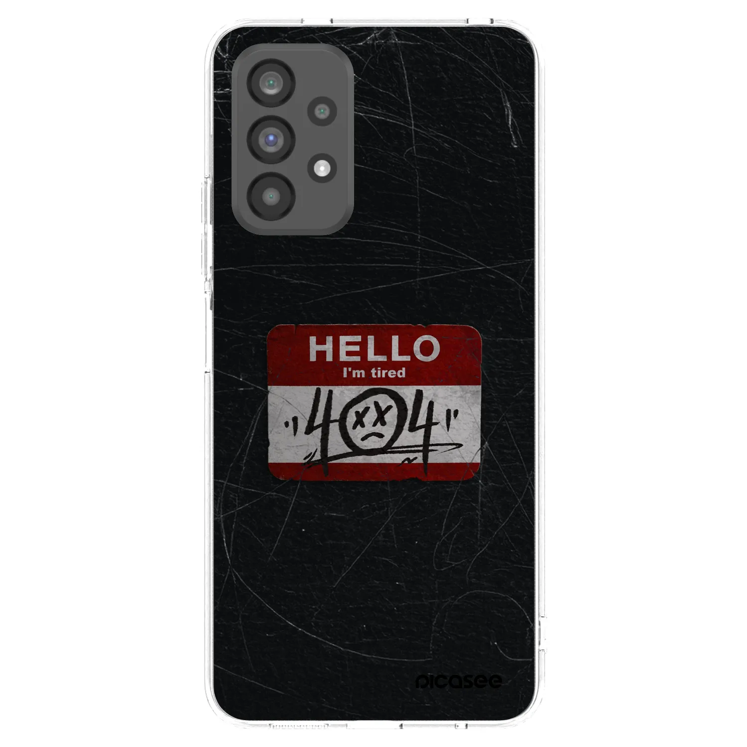Picasee silikonový průhledný obal pro Samsung Galaxy A73 5G - HELLO 404