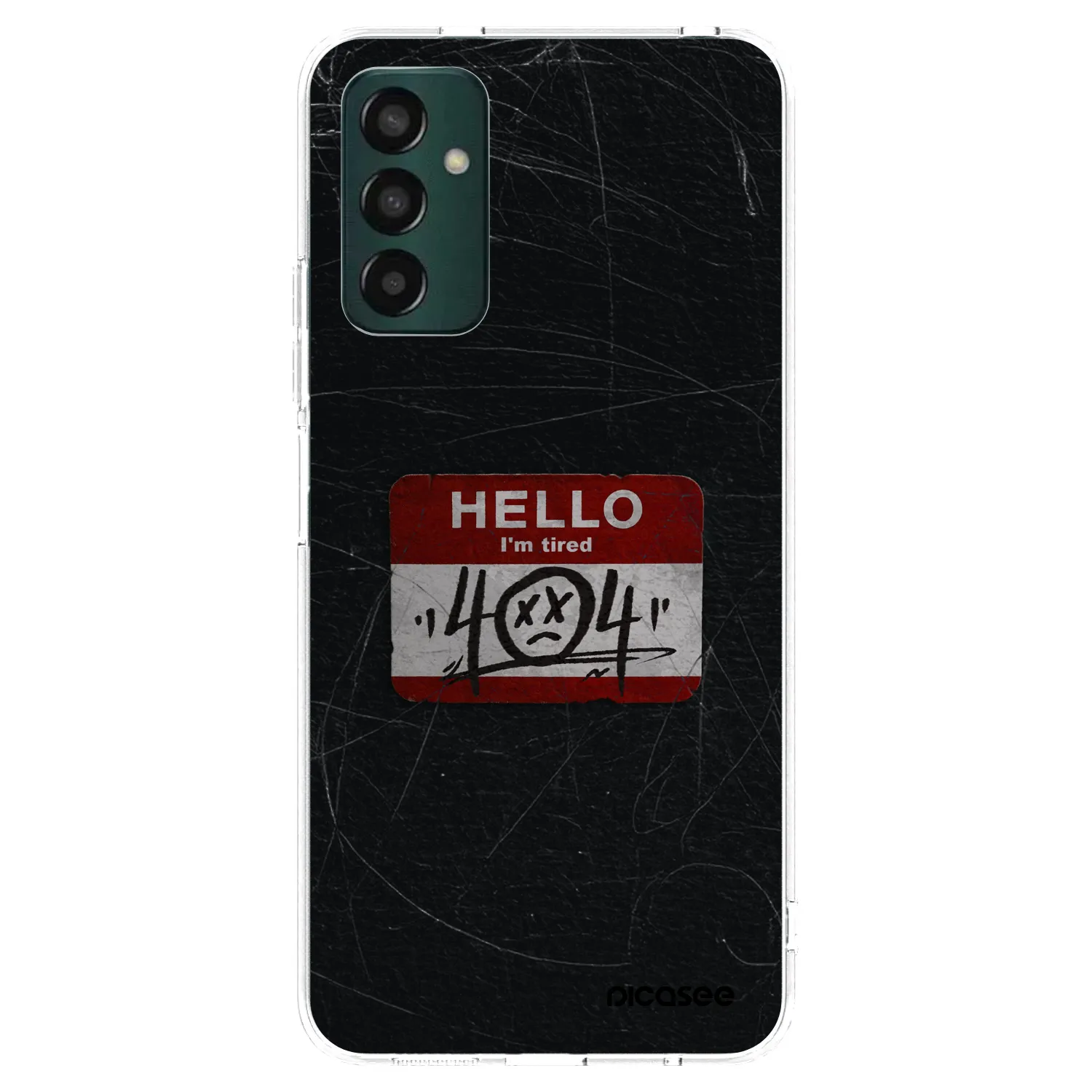 Picasee silikonový průhledný obal pro Samsung Galaxy M23 5G - HELLO 404