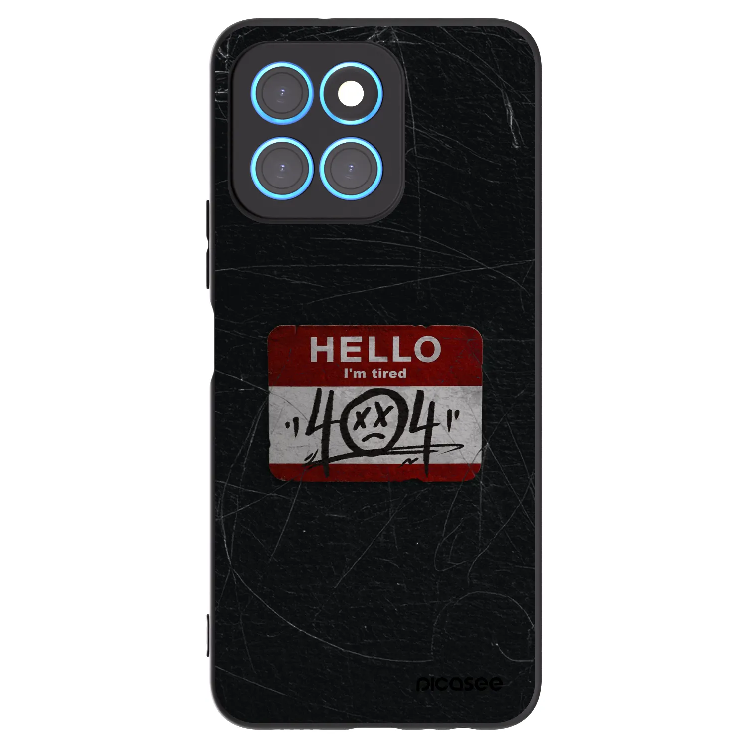 Picasee silikonový černý obal pro Honor X6 - HELLO 404