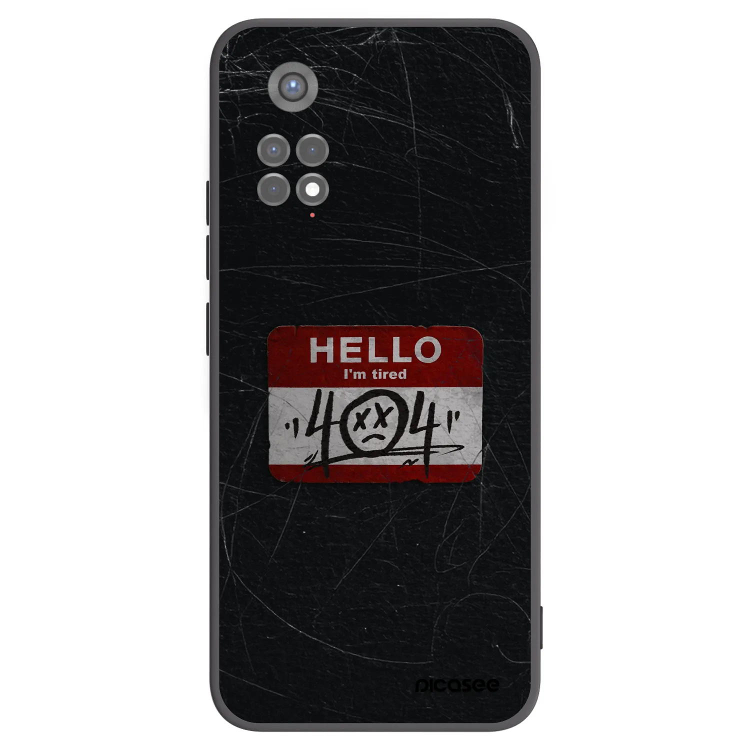 Picasee silikonový černý obal pro Xiaomi Redmi Note 11S 5G - HELLO 404