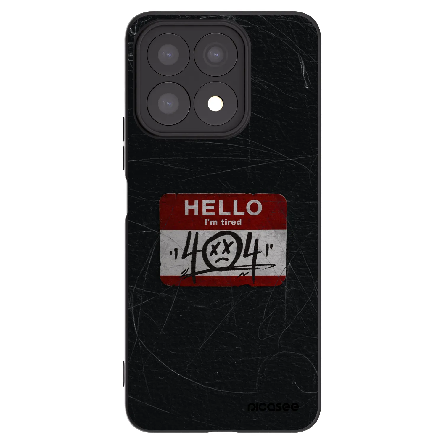 Picasee silikonový černý obal pro Honor X8a - HELLO 404