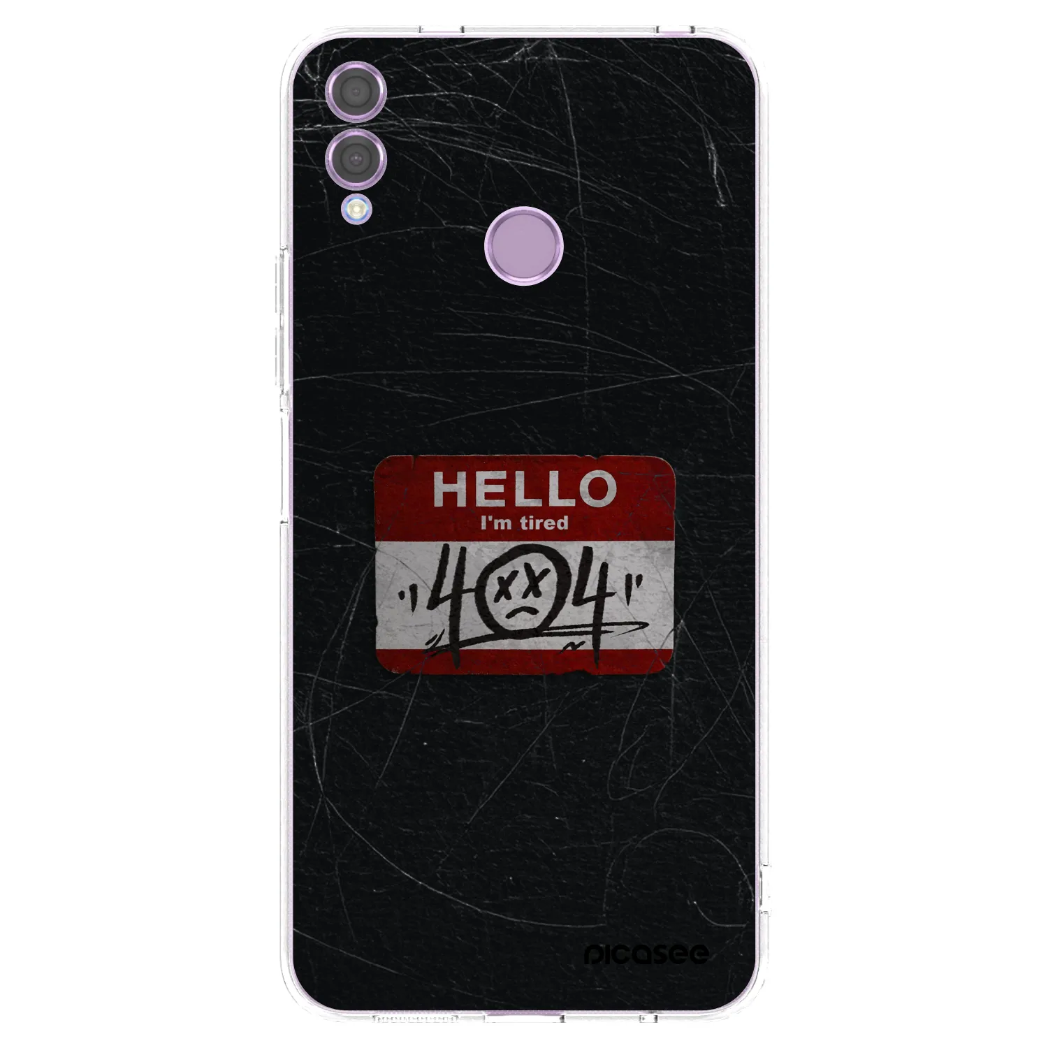 Picasee silikonový průhledný obal pro Honor 8X - HELLO 404