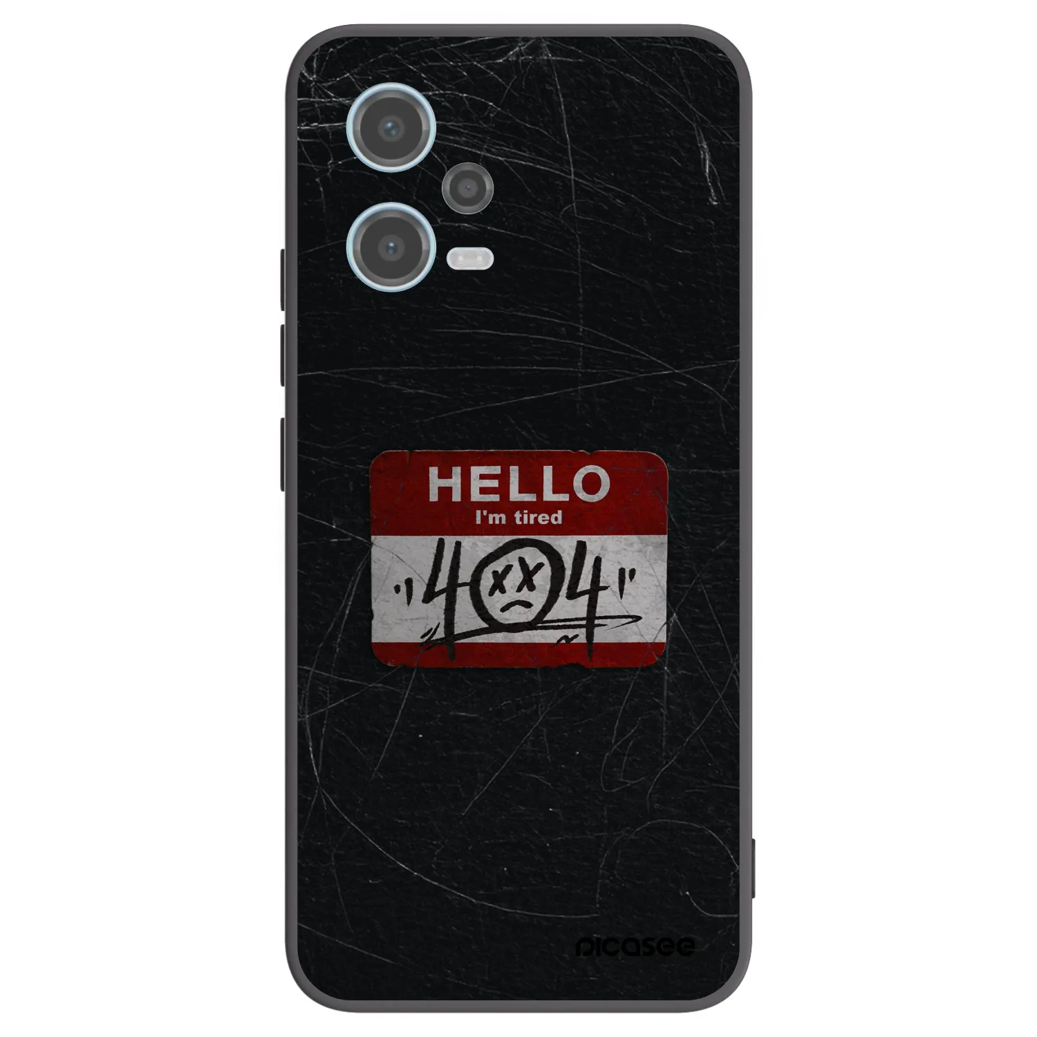 Picasee silikonový černý obal pro Xiaomi Redmi Note 12 5G - HELLO 404