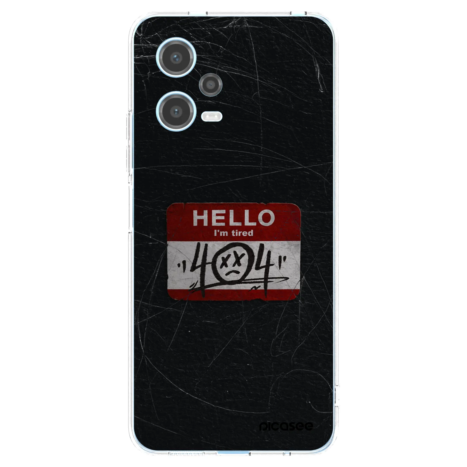 Picasee silikonový průhledný obal pro Xiaomi Redmi Note 12 5G - HELLO 404