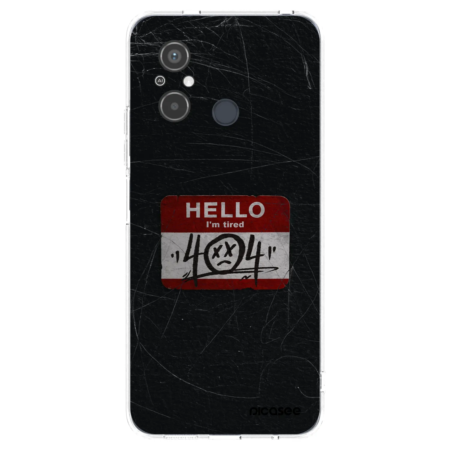 Picasee silikonový průhledný obal pro Xiaomi Redmi 12C - HELLO 404